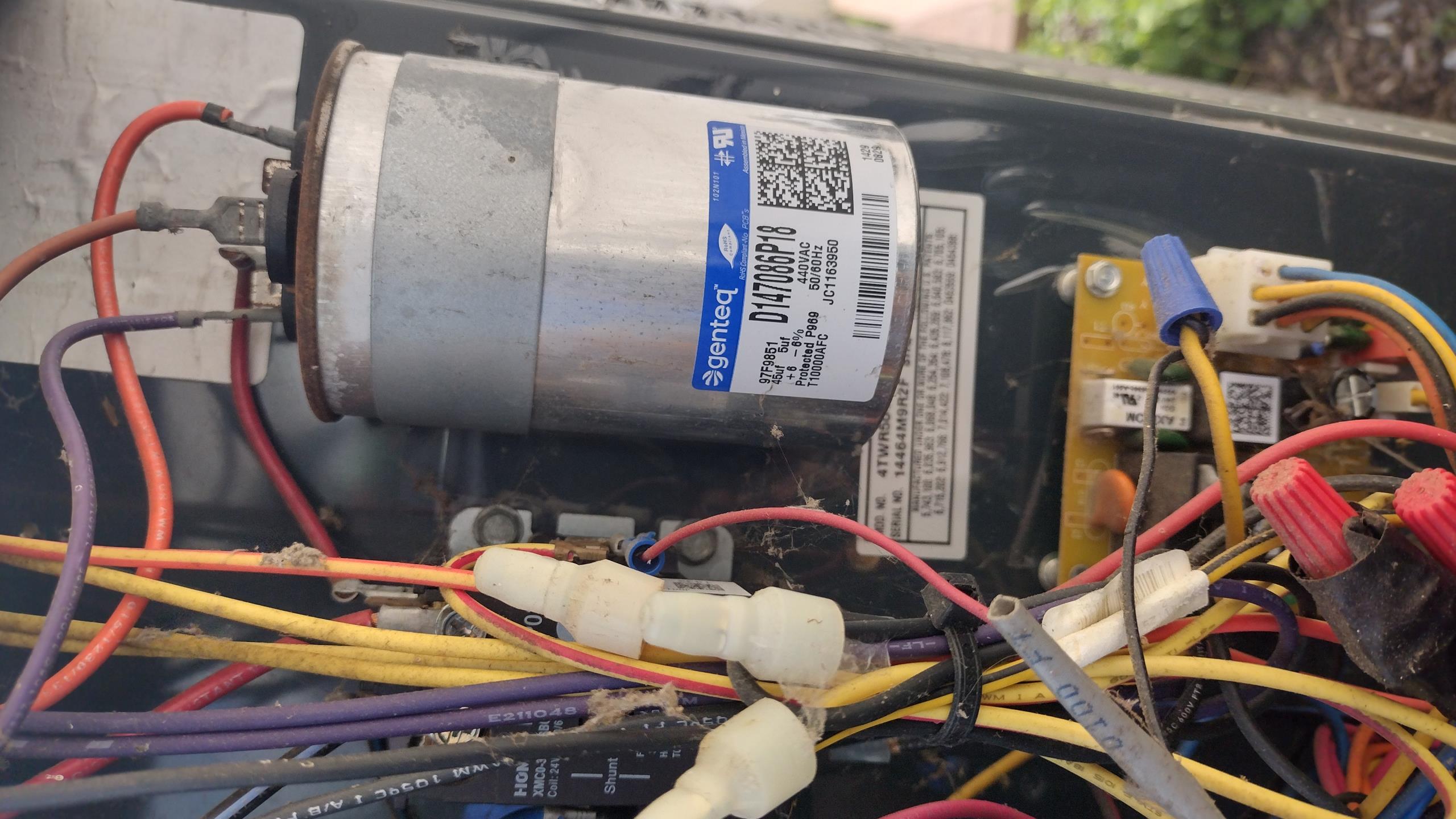 Luis 5-14-26
Performed ac tune up on trane 3.5 ton heat pump cooling side. Replacement of customer supplied 413 filter. Indoor coil ok flush drain check supply and return air temps. Blower Motor and coils ok. Humidifier is off. I noticed water heater is old, expansion tanks has failed. Provided information about replacement and repairs. Check outdoor unit electrical components low and high voltage. All electrical parts are old and original to system 12 years. Check refrigerant levels ok at this time. Cycle unit ok. System currently operational but nearing end of normal life expectancy. Due to age, replacement of system should be considered in near future. System does not have water protection/surge protection emailed estimate to add safeties 