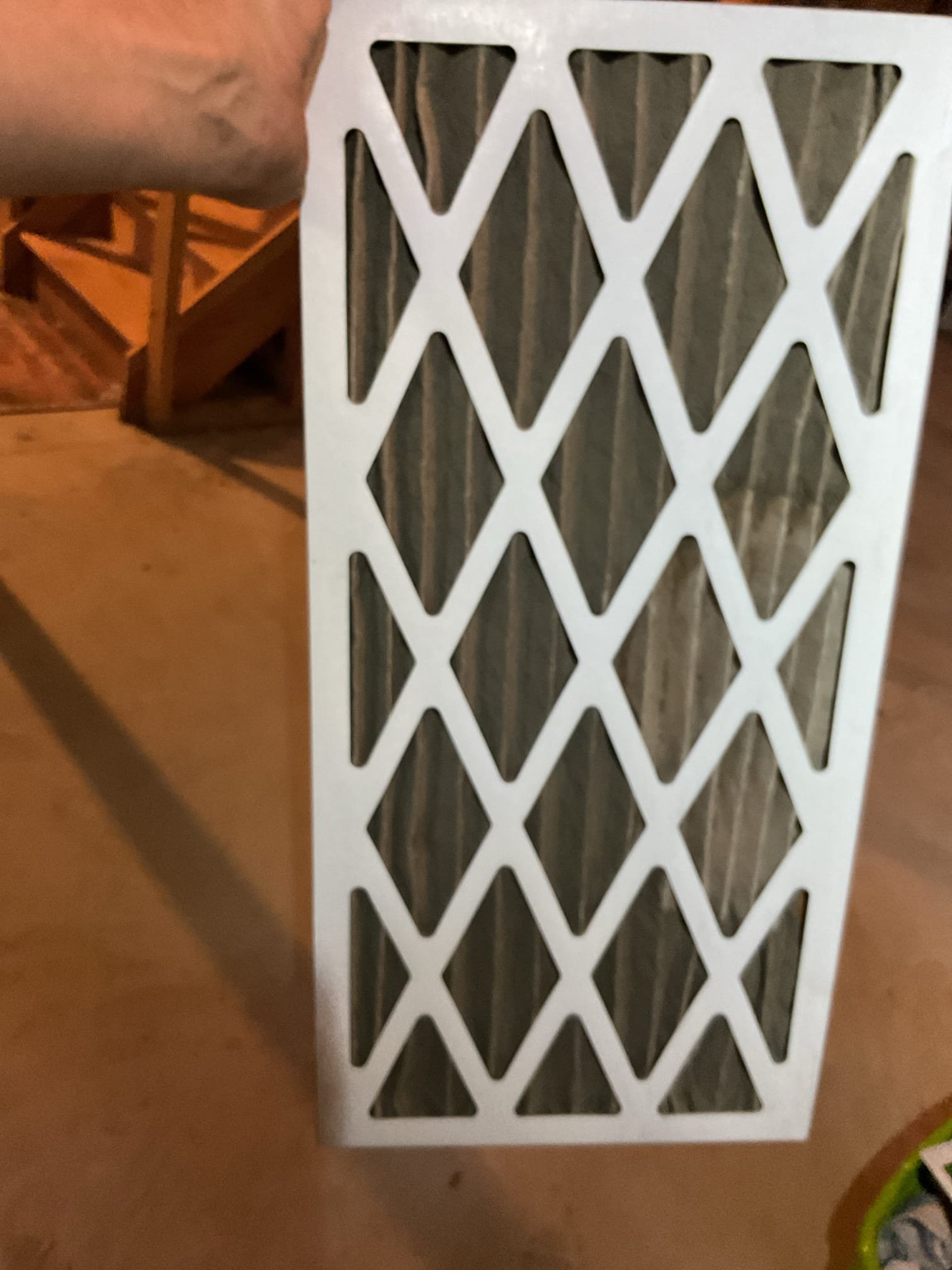 No cooling for 1st floor system
2 Ton R22 AC with 60,000 BTU Gas furnace located in basement hanging on unistrut.
Found very dirty 12x24x1 filter. Replaced with 1 that homeowner had. Informed hi. That this was the last of this filter he had down there. Needs to order more. 

Found compressor not running. Cause is failed 30/5 uF dual capacitor.
Offered to replace today. Replaced capacitor and wiring connectors.
Tested system operations. Found unit very low on R22 refrigerant. Will it perform well while running this low on R22 refrigerant and may ice up inside.

Most sensible thing to do is to replace the HVAC system. Consultations from Dibiase are free. 

I did provide estimate to charge system up to 3# R22 refrigerant but this is not recommended because we cannot guarantee how long charge will last.

We set up a system replacement consultation for today, 
He will make a decision once he has concrete pricing. 

