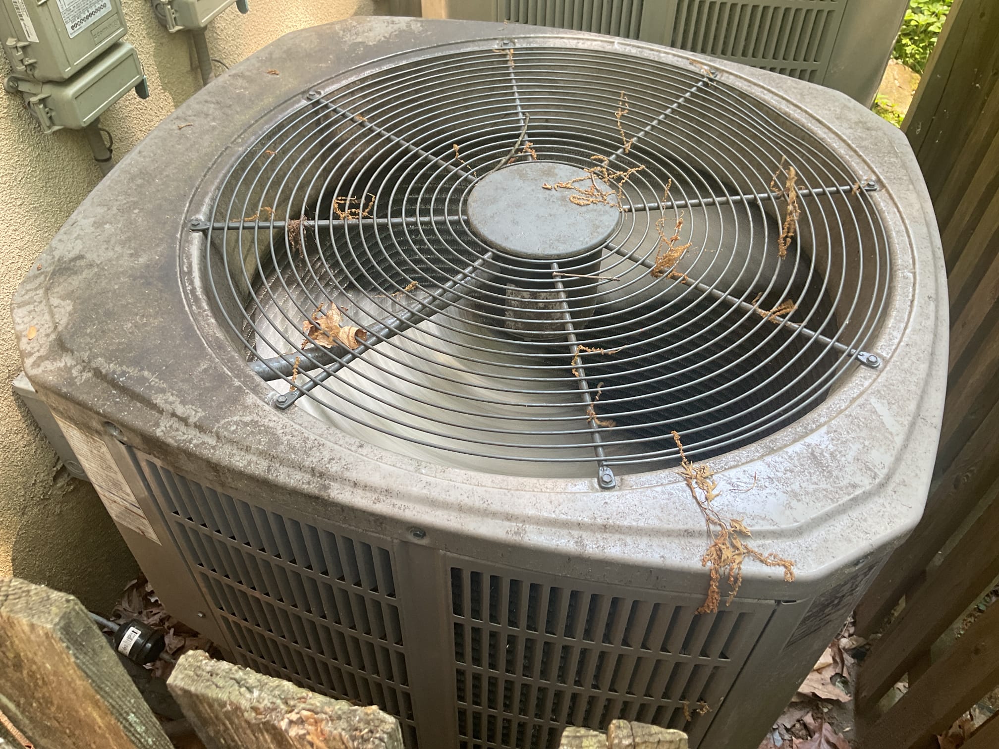 Performed precision a/c tune up on (2) American standard a/c”s . Both air filters are clean. Checked all electrical connections and components. Found 1st floor condenser coil was dirty, provided estimate to clean coil. Customer agreed. Thouroughly cleaned outside coil. Checked refrigerant pressures and temperatures. Flushed condensation lines. Both a/cs are working at time of service. 