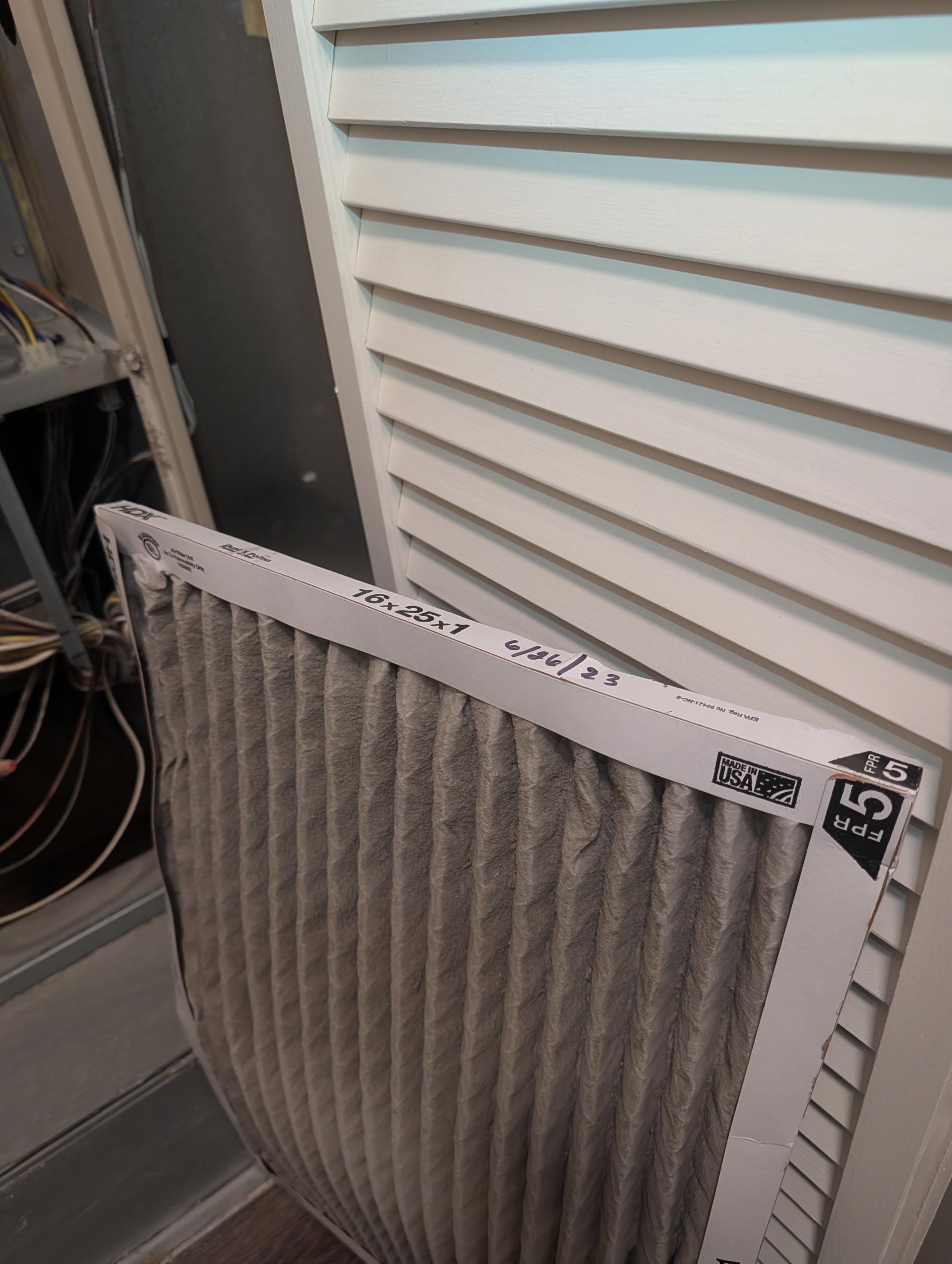 Equipment is 50,000 BTU 80% Efficient natural gas funace with 2.5 ton AC.
Dates to 2000 26 years old,

-Replaced dirty filter and tested system.
- System was running at 9 psi. Very low on R22 refrigerant. 
Only sensible option is to upgrade/replace the HVAC system. I do not have the refrigerant needed to get system running properly and there is a good chance it would leak out regardless 

Space is 1,483 sq feet. Built in 1999.

We set up consultation for new system for full system and AC only replacement options. 6PM tonight.

Wants new thermostat 

Cole check for diagnostic. 