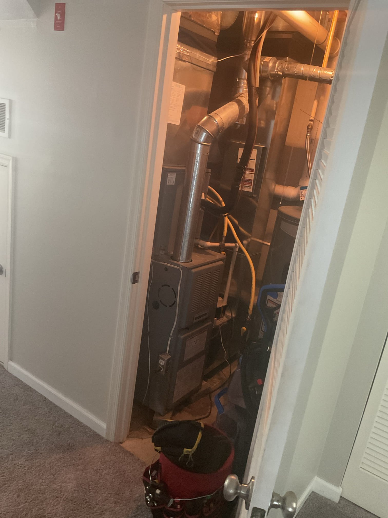 Luis 5-20-26 customer called in for no cooling, ac unit is from 2003. Found system off with fan on. I. Noticed some water signs around heater. Test system operation found system to be low on refrigerant r22. I also noticed capacitor and contactor in bad shape. Power wire insulation is damaged, leaving exposed high voltage wire. At this time my only repair option is to get an estimate to replace system. Customer agreed on getting an estimate to replace system. This upcoming Friday between 2 and 3. 
• No obligation quote to replace system
• A Comfort Specialist will provide several options to suit your comfort needs and budget
• New equipment can offer better reliability, greater efficiency and improved comfort
• Higher efficiency models run quieter and cost less to operate
• Gain peace of mind with manufacturer and service provider warranties