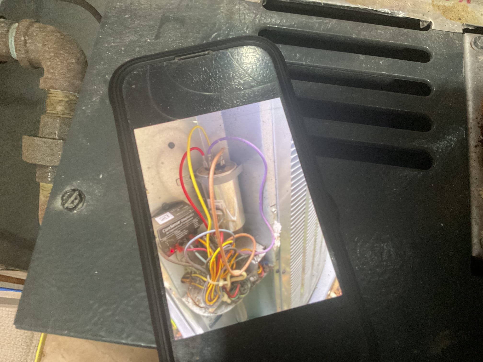 5/20/26. Homeowner gave system a call for cooling. Found 2017 Daikin a/c not starting up but humming. Found failed 45/5 capacitor. Replaced capacitor and tested operation. Also performed precision a/c tune up. 20x25x1 air filter was just replaced. Checked all electrical connections and components. Tested condensation pump. Checked temperature split. Checked refrigerant pressures and temperatures. Found no water protection on the system to prevent water leaking on finished floor, recommend installing a wet switch. Also found uv air purifier was not working. Provided estimate to install a new uv air purifier correctly above evaporator coil. A/c is working properly at time of service. 


