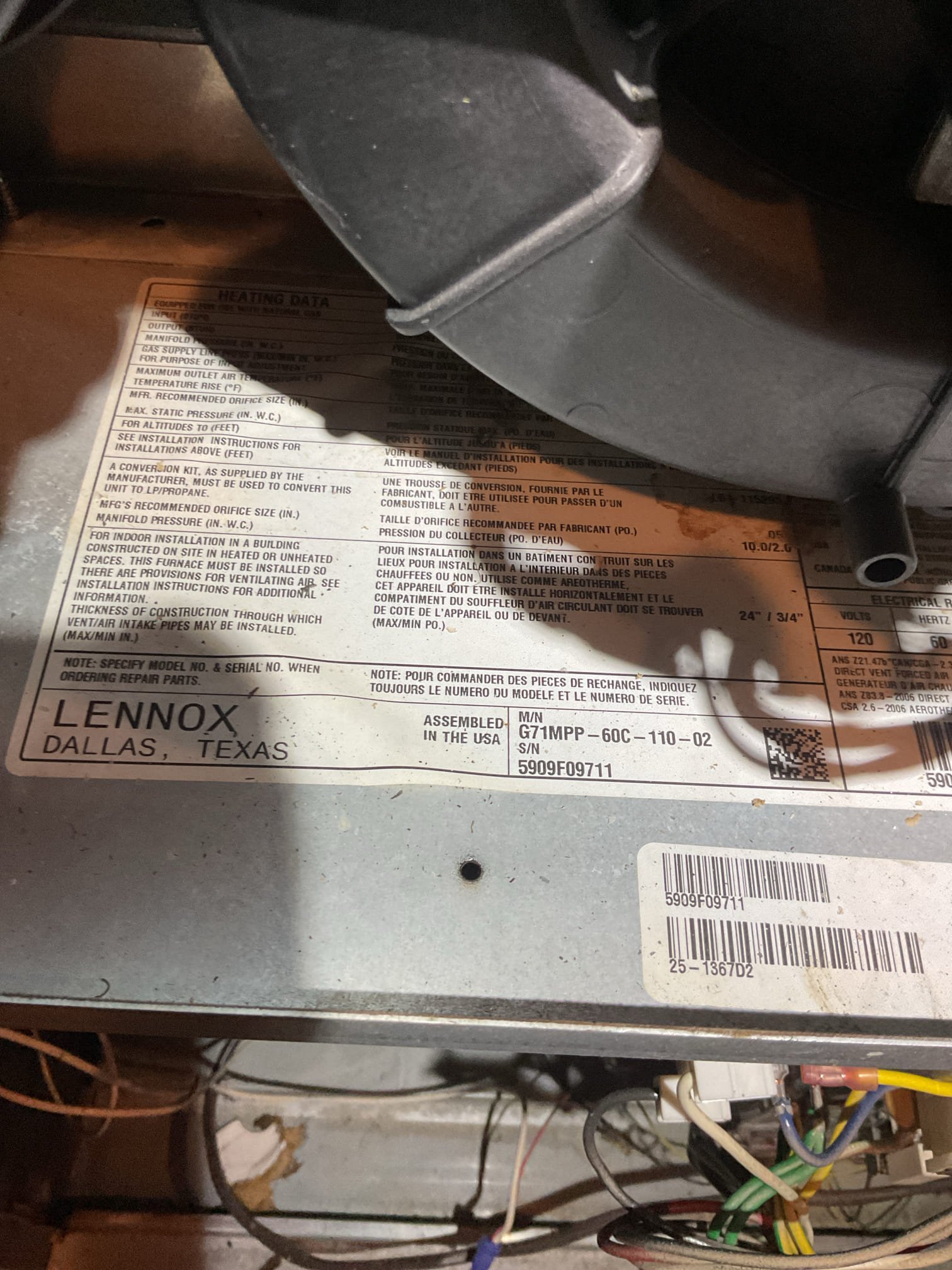 No cooling:
Equipment is 4 Ton AC with 100,000 BTU  atrial gas furnace. System is 17 years old. 

Found zero volts and no LEDs at indoor control. 
Emergency Switch was off at stop of the stairs cause of lack of power to indoor equipment. Turned switch on and went through operations of system.
Replaced 20x25x4 filter provided by homeowner. Recommend replacing ever 6 months. Needs to order more.n
Cleaned outdoor coil with nearby available hose.
Temperature split 18°
Refrigerant database 225/119 12° SC Good

Previous techs have recommended upgrading the humidifier. Provides email estimate for Aprilaire 720M humidifier 

System operating well at this time but is beyond what is considered replacement age for a forced air system. We were here in December 2023 and provided system upgrade quotes at that time. As a reminder system replacement quotes are free from Dibiase.

Homeowner agreed to and paid for Gas Heat+AC plan Membership and diagnostic