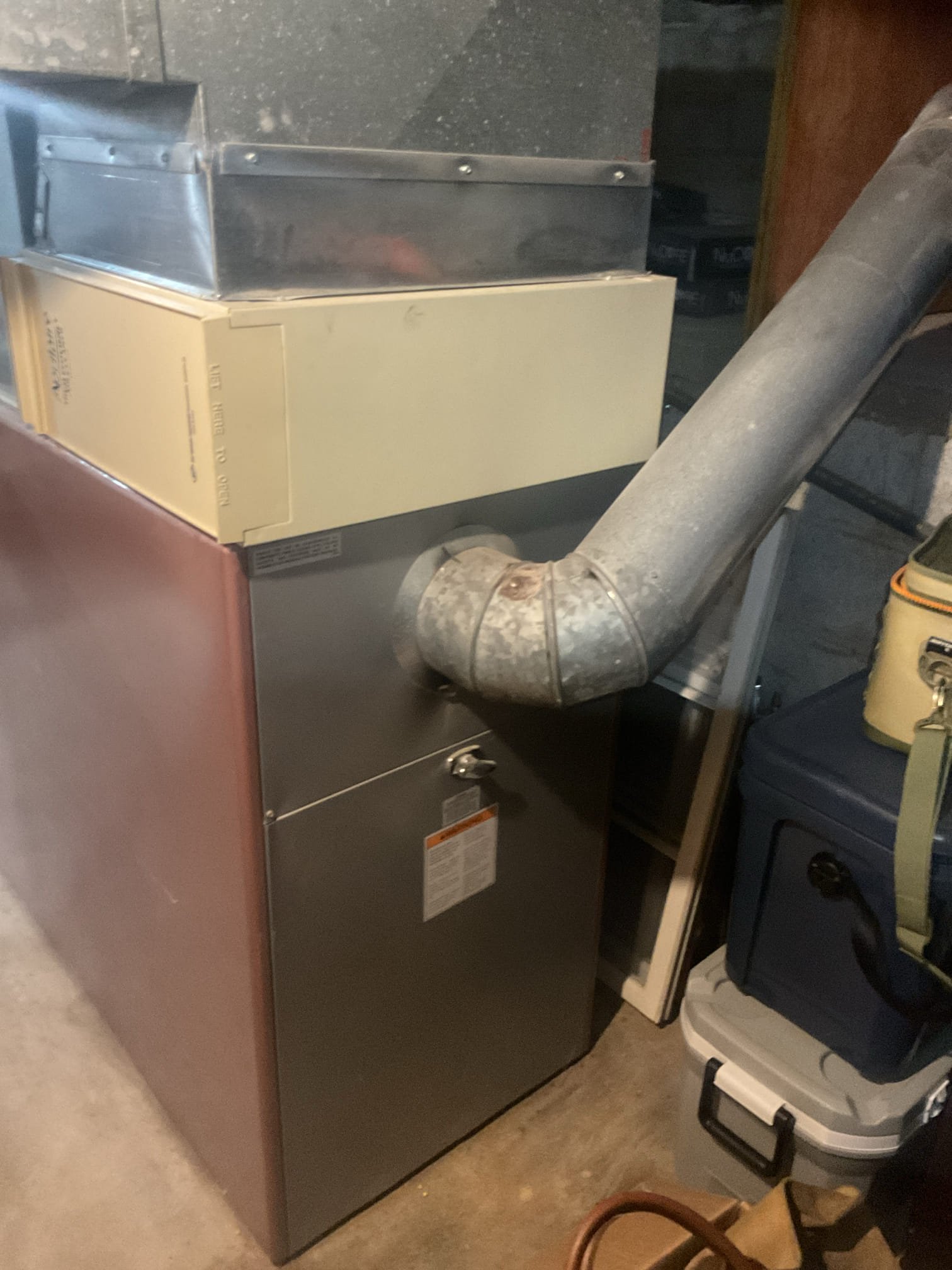 Luis 5-27-26 
Customer called in for airflow issues in sons room, I inspected all vents check basement duct work, I noticed one individual damper was close on one of the supply branches. I opened up damper and made big difference on airflow to sons room, this is the maximum airflow this room can get without doing major construction work. Customer is happy with the final outcome. System is from 2000, blower motor is set to high, box filter is clean at this time. During today’s visit I only work on ductwork system and airflow. Customer stated cooling system is working fine. 
System currently operational but at end of normal life expectancy. Due to age and likelihood of issues moving forward, replacement of system is recommended. 