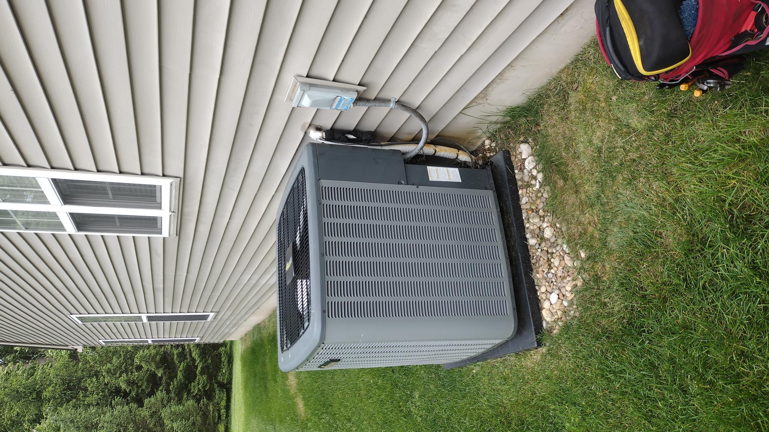 Luis 5-28-26
Performed ac tune up on Amana 3 ton ac unit from  2019. check electrical low and high voltage connections and components, replaced filter, check temperature split supply and return air ok flush drain inspect indoor coil ok check outdoor unit refrigerant pressures capacitors and contactor ok cycle unit ok. Talked to customer about indoor air quality, Provided estimate for coil contamination system. 