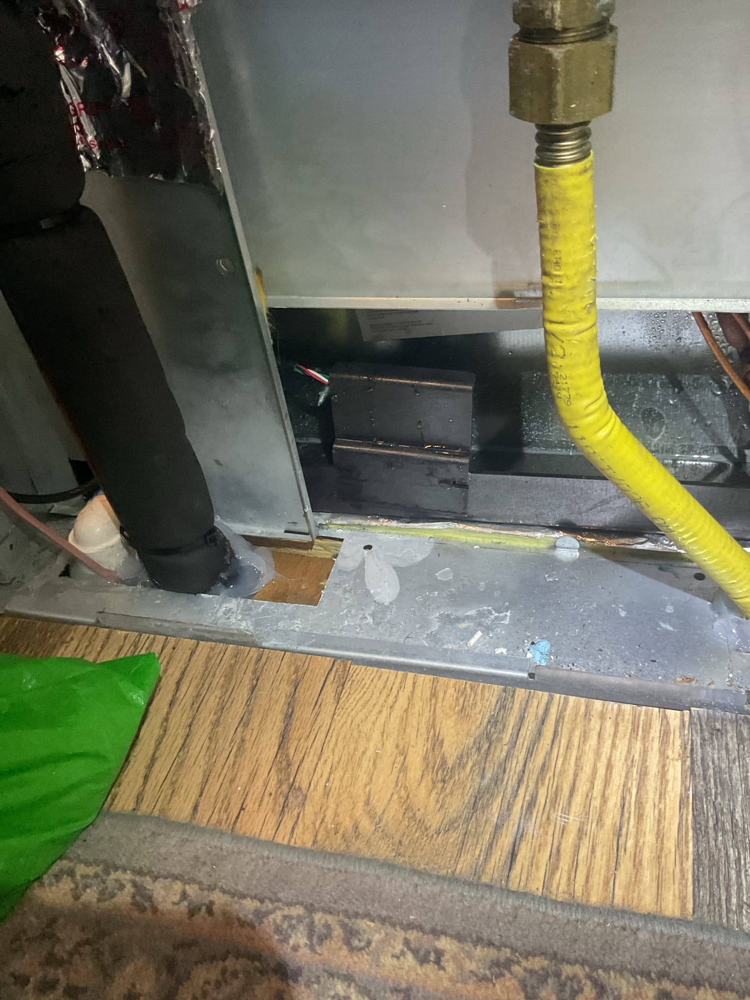 Luis 5-28-26 
Performed quality assurance on recently installed gas heater and ac system. Mobil home system. Check all indoor and outdoor components, inspect wiring low and high ok. Check refrigerant levels and pressures ok. QA Failed due to gas leak. Gas tite connector was leaking, tightened connection and recheck with electronic leak detector ok no leaks. Customer did not had any questions. 