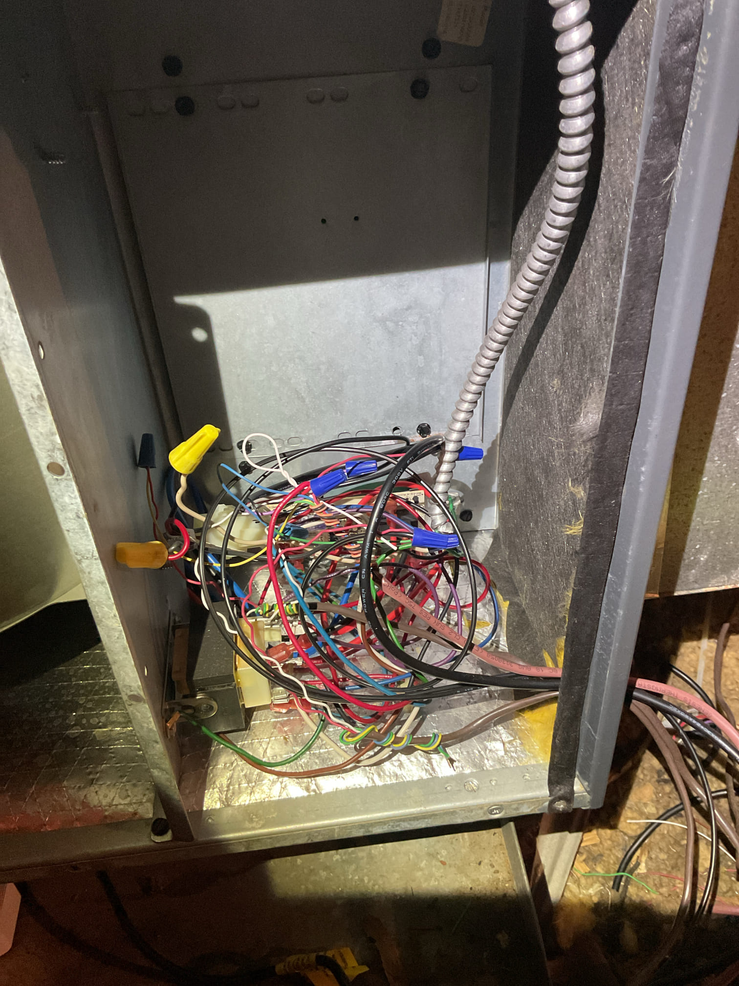 5/29/26 Dan 

I arrived to the customers home to service their 5 yr old goodman straight a/c system and their newer goodman. I checked the wiring connections and the voltages on both systems . I checked and replaced the indoor air filters for the 2nd floor system and the 1st floor system is good.  the filter sizes  are 16x20x1, 413 . I Inspected both indoor coils and tested the primary drain pan and cleared and tested the ez traps. I flushed the drains with water to tested the trap and the pump. I Took indoor temp splits at the return and the supply on both systems ,  and checked the blower motor amperage draws. I looked at the outdoor units and the  wiring connections and voltages . I inspected  the outdoor components and checked my unit pressures by using super heat sub cool method.  Everything is working fine at this time of service for both systems. I Collected for $89.00 for the 2nd floor system , newer system is covered. 
