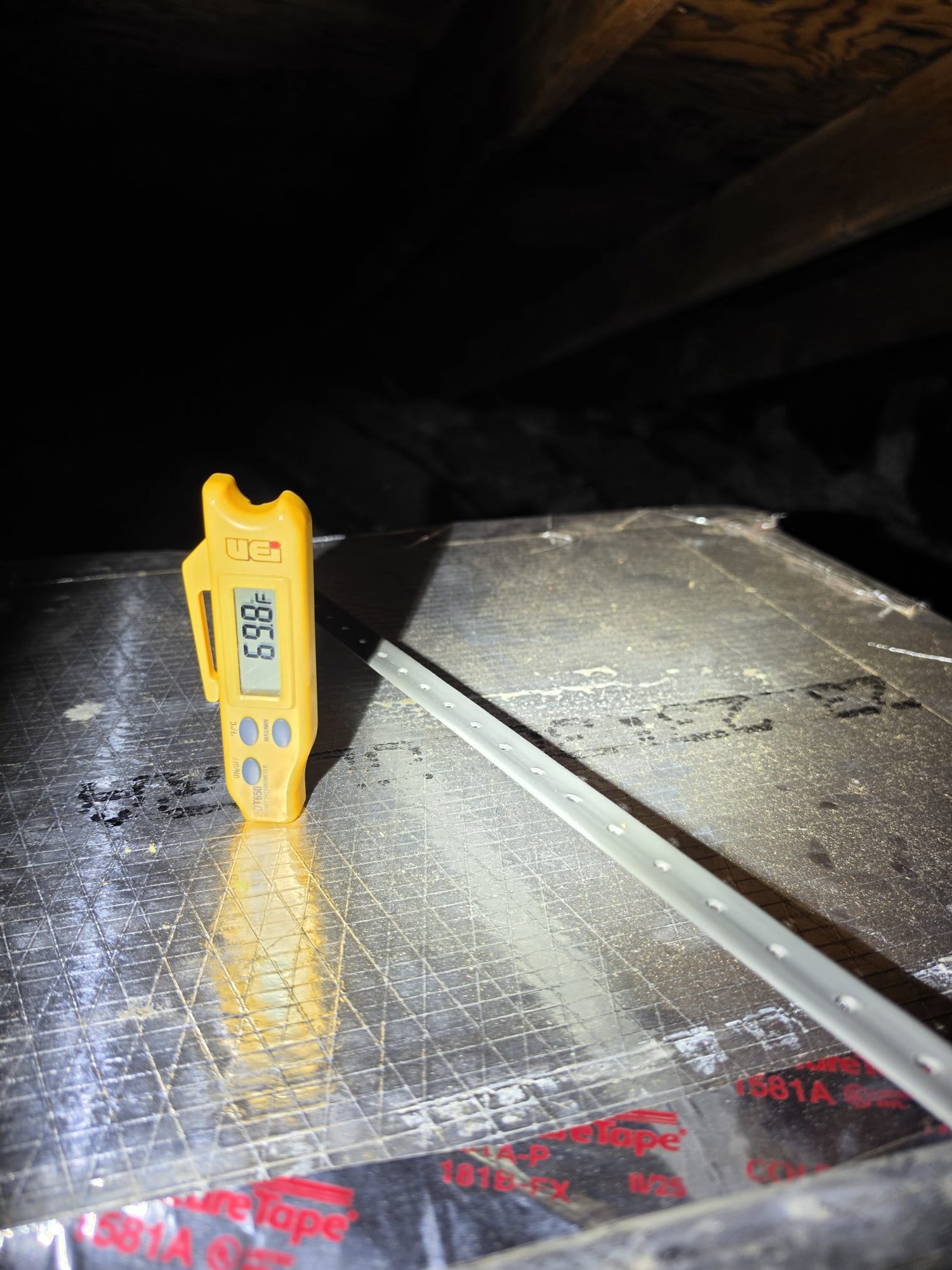 Reviewed equipment and airflow settings.  Ductwork is not sealed and return is in poor condition.  Recommended duct sealing and replacing return air box.  Inspected outdoor unit and checked charge.  Found capacitor compressor and com terminals reversed causing fan to run in reverse.  Switched terminals and tested operation.  Talked to Joe about attic insulation and improving comfort and efficiency.