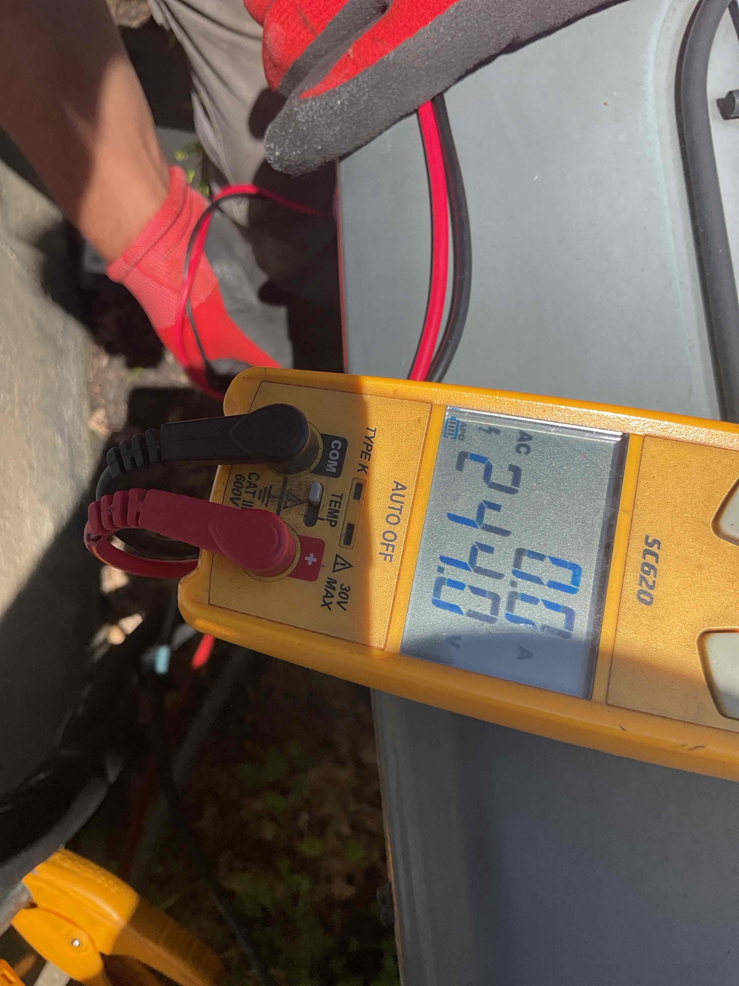 Luis 5-29-26 
Performed ac tune up on Amana 3 ton system from 2017. Check indoor and outdoor units, air filter ok at this time. Test drain ok vinyl tubing might need to get change in the next year. Check indoor coils. Electrical components low and high ok supply and return air temps ok. Check outdoor units unit refrigerant levels and pressures capacitor and contactor ok. Unit is 9 years old. I provided estimate to add ac renew and installation of potential relay with start capacitor, to provided more power and help system with refrigerant oil flow. Outdoor pad is not fully level anymore. From end is not fully ground level, middle portion is sagging this could cause issues with unit in the future, I provided estimate for recommendations to take care of outdoor pad and compressor preventative. 