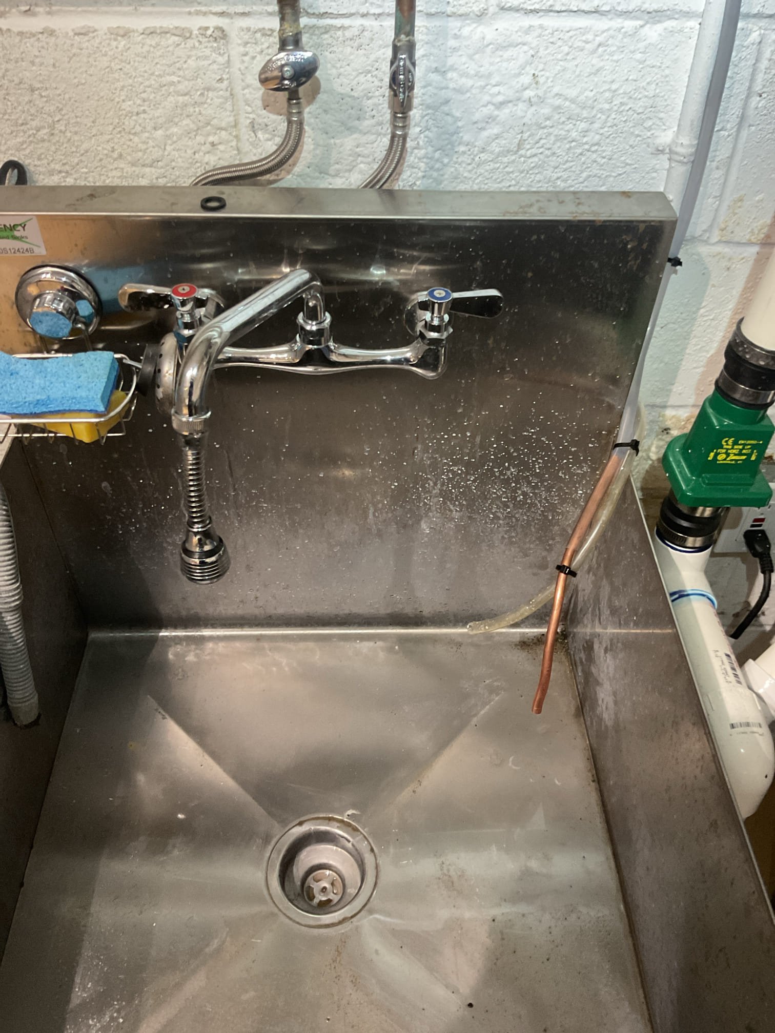 Installed new 30A breaker for AC to replace the 40A. 
Added piece of 3/8” copper to the 3/8” vinyl discharge tubing so that the tubing will face the sink drain better.
Tested system in cooling afterwards.

System operating well at this time. 