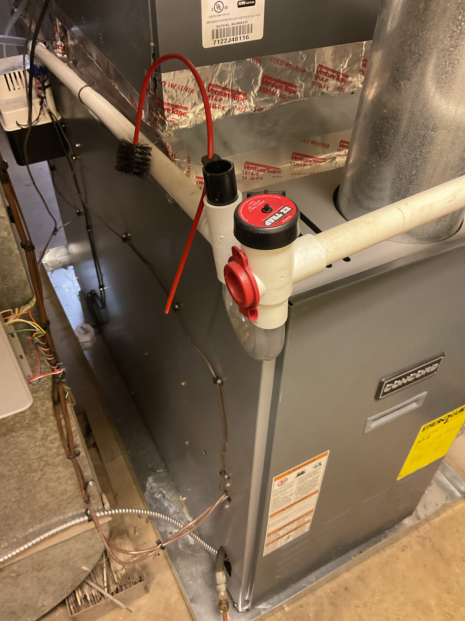 5/29/26 Dan 

I arrived to the customers home to service their 3 yr old Amana a/c system . I checked the wiring connections and the voltages . I checked and replaced the indoor air filter , the filter size is 18x20x1. I Inspected the indoor coil and tested the primary drain pan and cleared and tested the water drains and traps if applicable. I Took indoor temp splits at the return and the supply  and checked the blower motor condition and operation. I looked  at the outdoor unit wiring connections and voltages . I inspected  the outdoor components and checked my unit pressures by using super heat sub cool method.  System in good operating condition at this time. 
Collected for $399.00 renewal service contract for oil / a/c plan . Paid by cc 