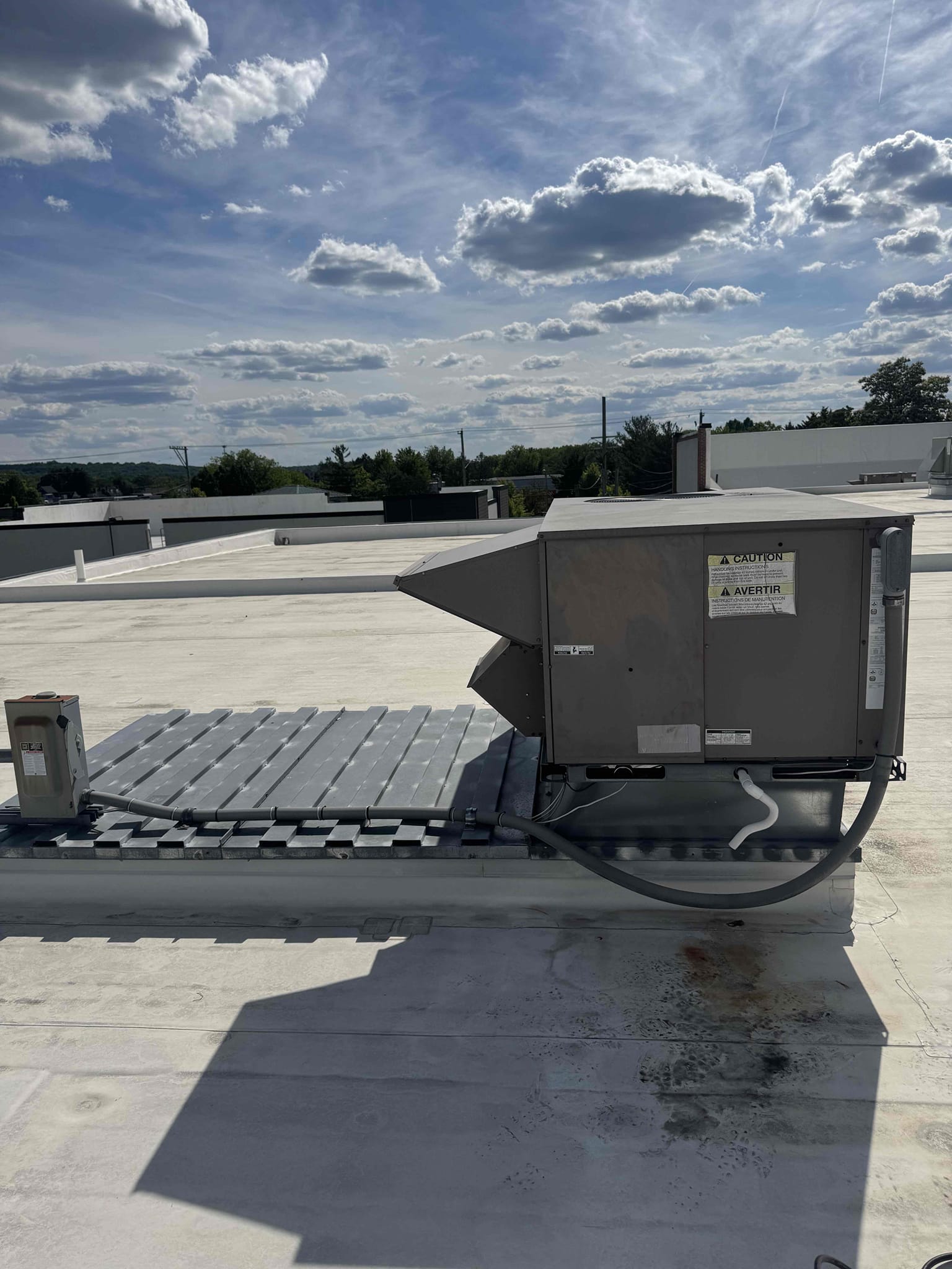 6/1/26. Performed precision a/c tuneup on (3) York rooftop a/cs. Checked all electrical connections and components.replaced (8) 16x20x2 and (2) 15x20x1 filters. Checked all belts, all in good shape. Checked condensation drains. Tested capacitors. Checked refrigerant pressures and temperatures. A/c’s are working properly at time of service. 

