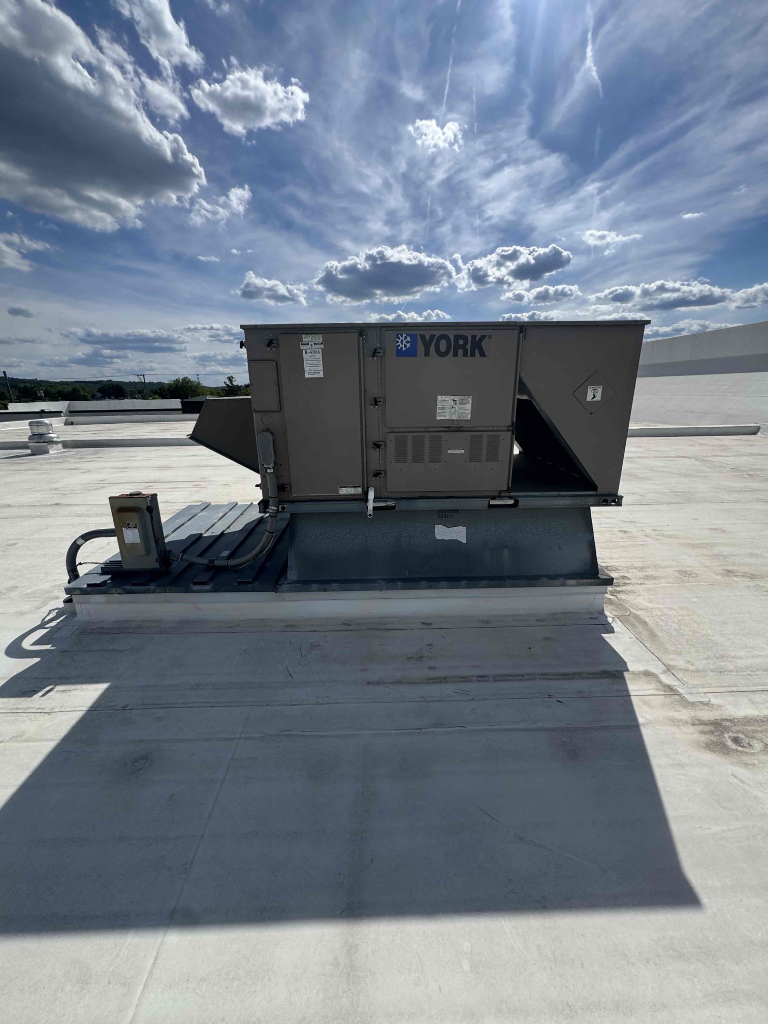6/1/26. Performed precision a/c tuneup on (3) York rooftop a/cs. Checked all electrical connections and components.replaced (8) 16x20x2 and (2) 15x20x1 filters. Checked all belts, all in good shape. Checked condensation drains. Tested capacitors. Checked refrigerant pressures and temperatures. A/c’s are working properly at time of service. 

