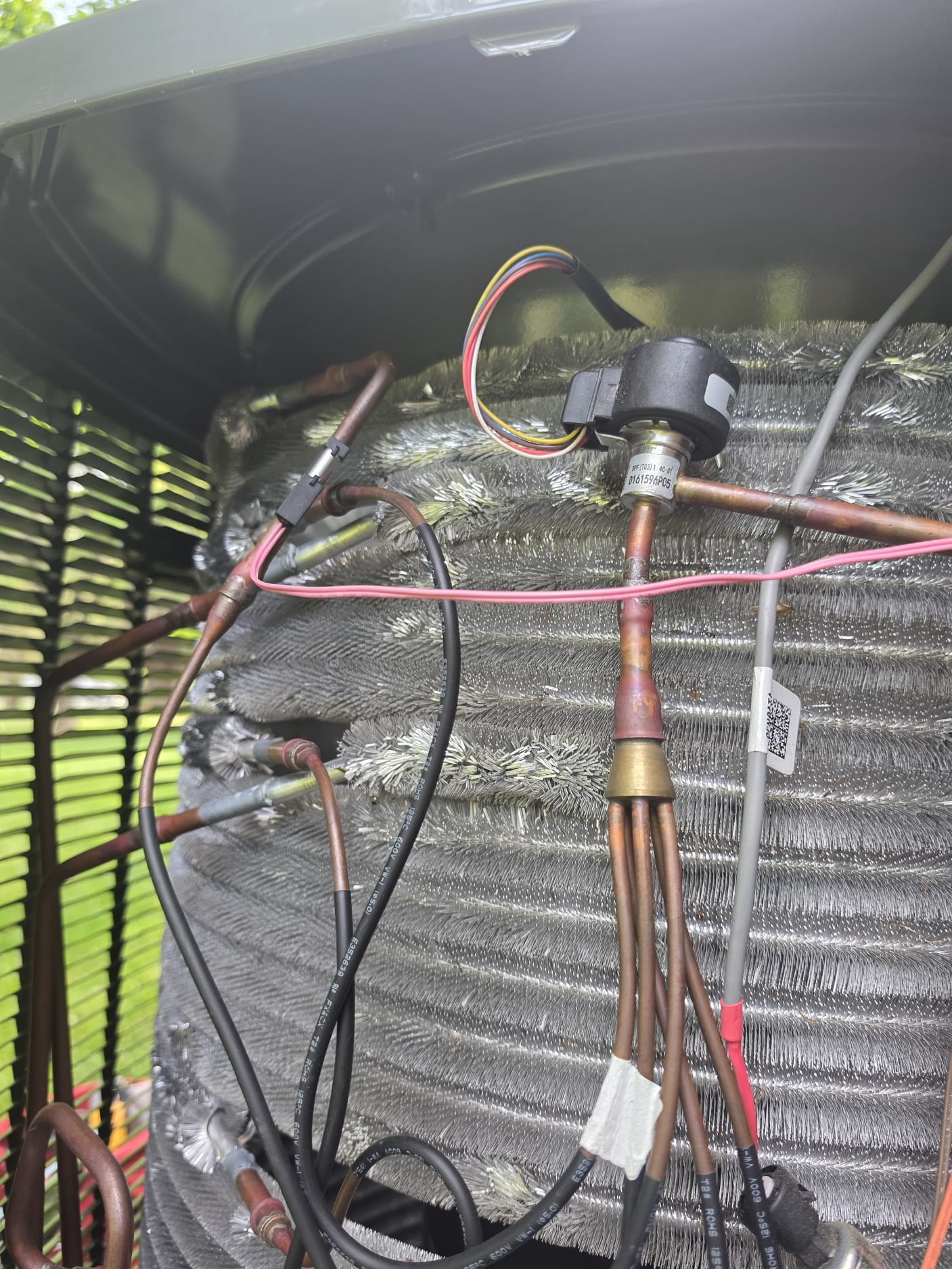 Reviewed indoor and outdoor equipment.  Replaced customer supplied filter.  Inspected all coils and sensors.  Removed outdoor coil sensor and checked resistance, reading 260 ohms.  Nee sensor was reading 6500 ohms.  Installed new outdoor sensor.  Cleared all alerts and tested system operation and checked charge.  Provided instructions on thermostat operation.  We will provide a 1 year extended labor warranty on system as per Joe