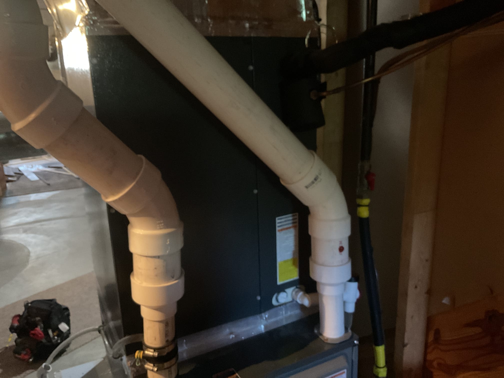 5/29/26. Fully assessed no cooling situation on 2019 amana heat pump system. Gave system a call for cooling at the thermostat. Found indoor blower running but not outside unit. Found heat pump locked out on an L6 code. Reset system and compressor would not start. Found that after removing hard start kit that was installed by dibiase in April, compressor started smoothly. Tested hard start kit and found start capacitor failed. Explained to Chad that we are just passed the 2 year guarantee for the 1st hard start kit installed. Recommended ordering and installing the factory o.e.m. Hard start kit . Customer agreed over the phone. Performed megometer test over compressor everything checked out fine. Will need to return with replacement oem hard start kit. A/c is working at time of service. 