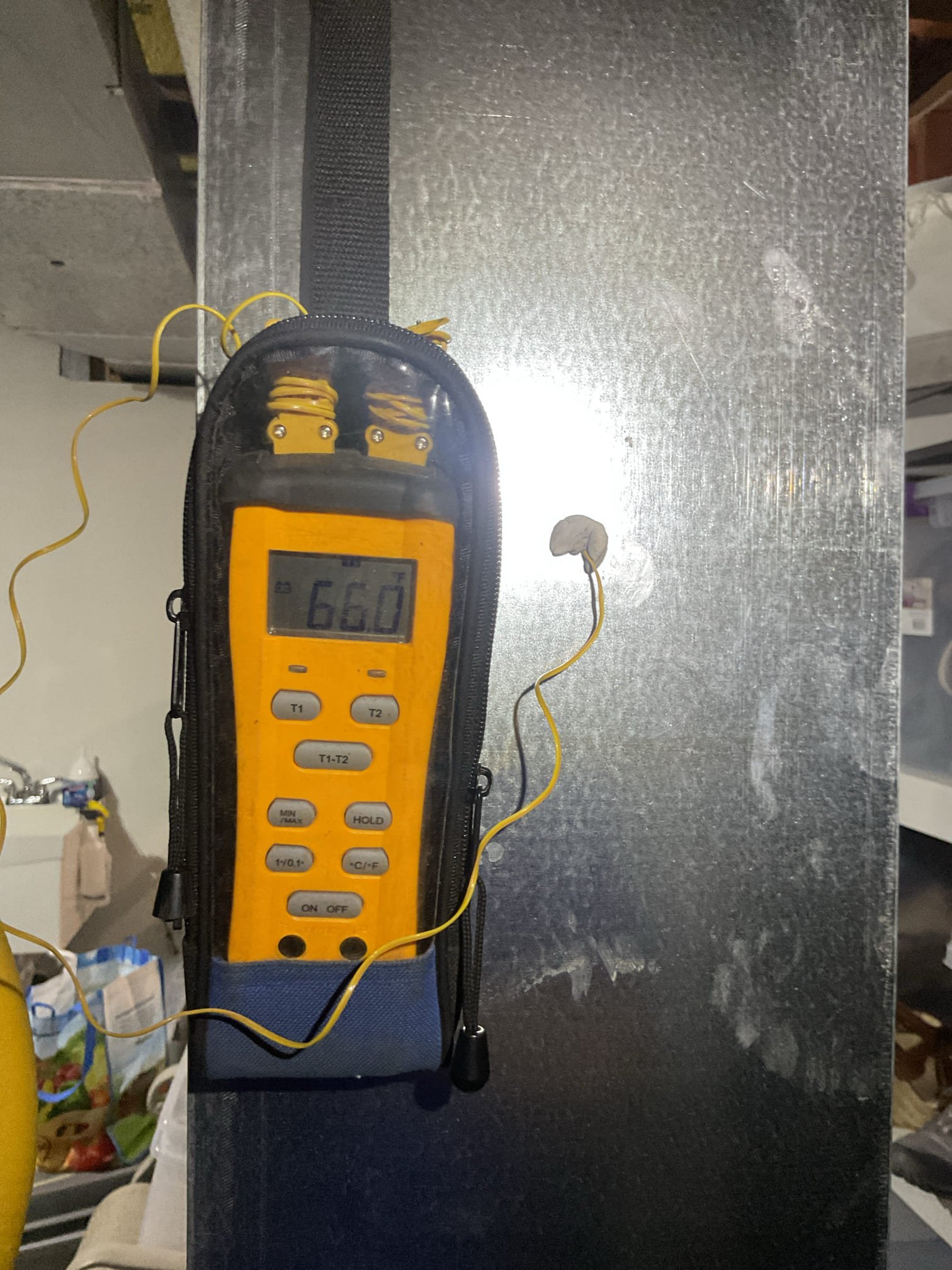 Completed AC tune up for 2.5 Ton Amana AC system.
Equipment is York 60,000 BTU natural gas furnace that dates to 2013 13 years old, with 2.5 ton AC that was installed 5/28/2020 6 years old 

Aprilair 413 filter should be replaced soon. Provided email estimate. 
Indoor coil in good condition; cleaned outdoor coil with nearby available hose. Back side only had debris
Inspected wiring, controls, electric motors and components; left estimates for surge protectors: 1 for indoor equipment circuit and 1 for outdoor equipment circuit
Measured temperature split and static pressure 
Inspected drains; cleared EZ trap, tested pump; added treatment tabs to drain pan. Recommend wet switch water safety shut off device: Wired to shut system down if water is detected on floor near equipment. Provided email estimate. 
Checked integrity of compressor motor (mega ohm test)

Assessed refrigerant charge checked pressures. 7° SC Good. 

There is a REME Halo air cleaner in supply plenum that we installed in 2