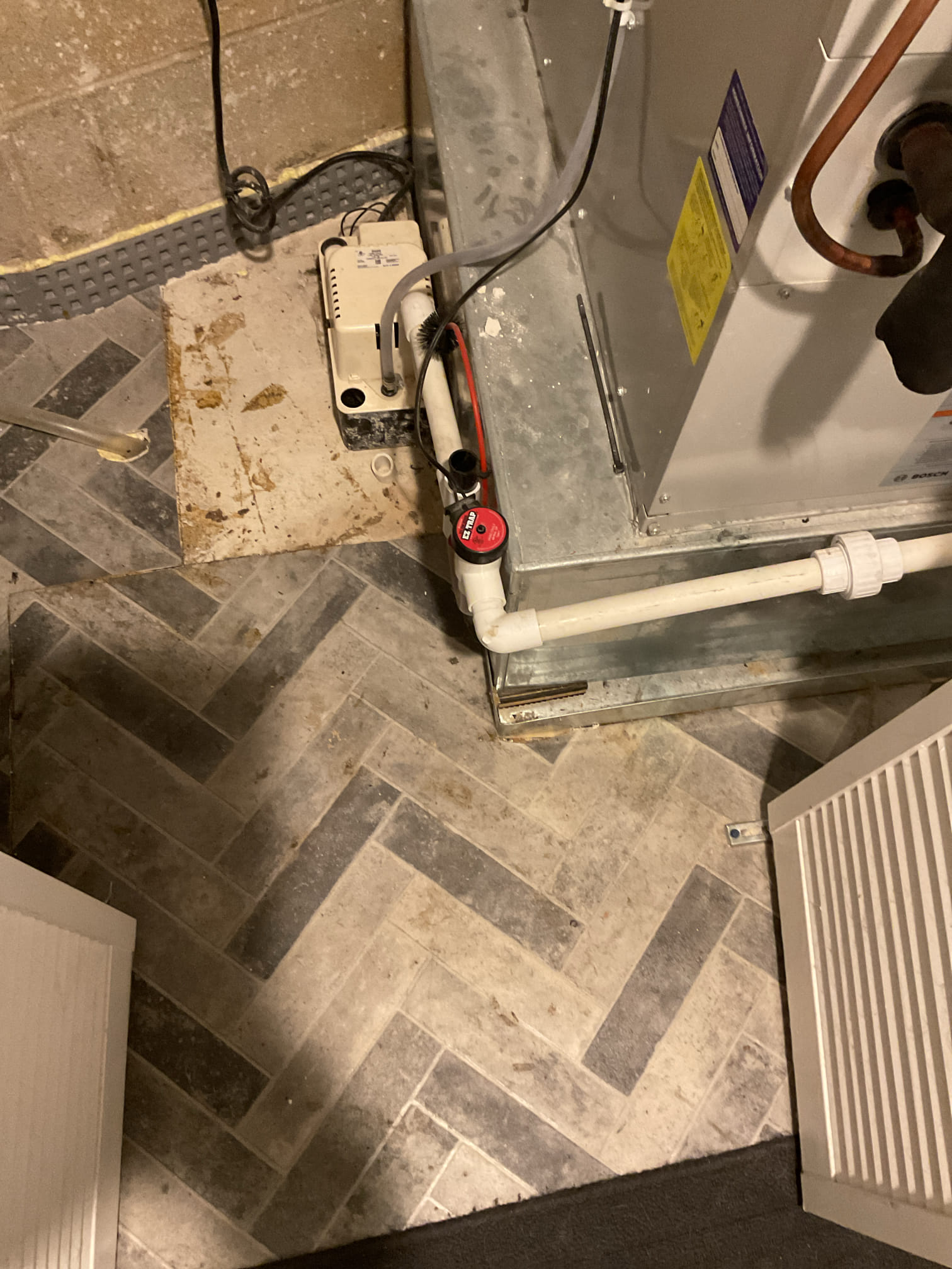 6/3/26 Dan 

I arrived to the customers home to service their 3 yr old Bosch  a/c system . I checked the wiring connections and the voltages . I checked and found the indoor air filter is good, the filter size is 213 , customer replaces. I Inspected the indoor coil and tested the primary drain pan and cleared and tested the water drains and traps if applicable. I Took indoor temp splits at the return and the supply  and checked the blower motor condition and operation. I looked  at the outdoor unit wiring connections and voltages . I inspected  the outdoor components and checked my unit pressures by using super heat sub cool method.  System in good operating condition at this time. 
I collected for $89.00 one time a/c check up , paid by cc. 