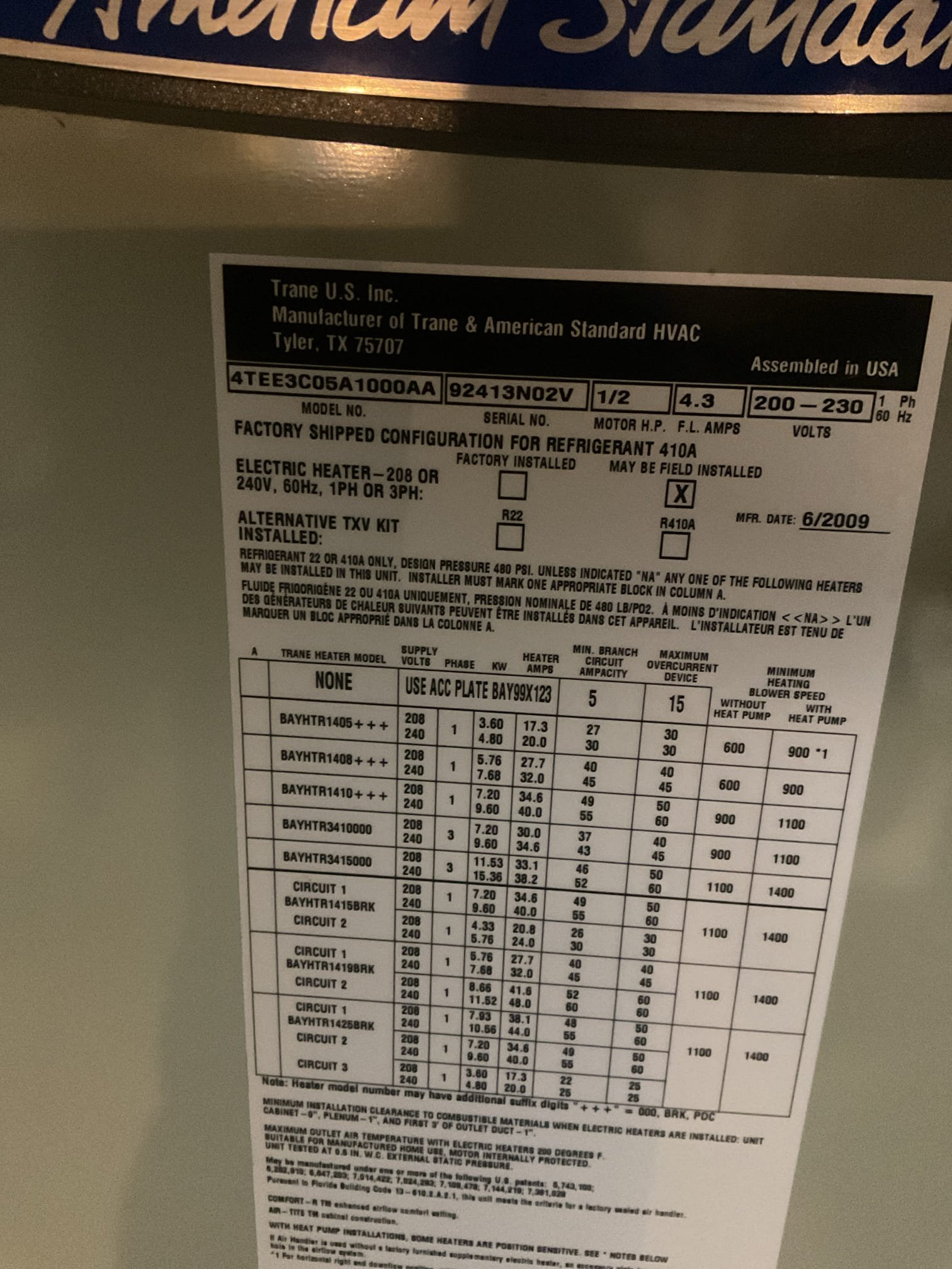 6/3/26. Performed precision peco a/c tune up on 17 year old American standard heat pump system. Homeowner recently replaced aprilaire 413 air filter. Checked all electrical connections and components. Found motor was replaced at some point with no surge protection, provided estimate. Also found bacterial growth inside air hand provided estimate to install Apco uv bulb for better air quality. Flushed condensation drain with water. Inspected evaporator coil. Tested outside capacitor. Checked refrigerant pressures and temperatures. System is definitely past recommended replacement age for a heat pump system. Would recommend starting to think about replacement. Heat pump is working at time of service. 