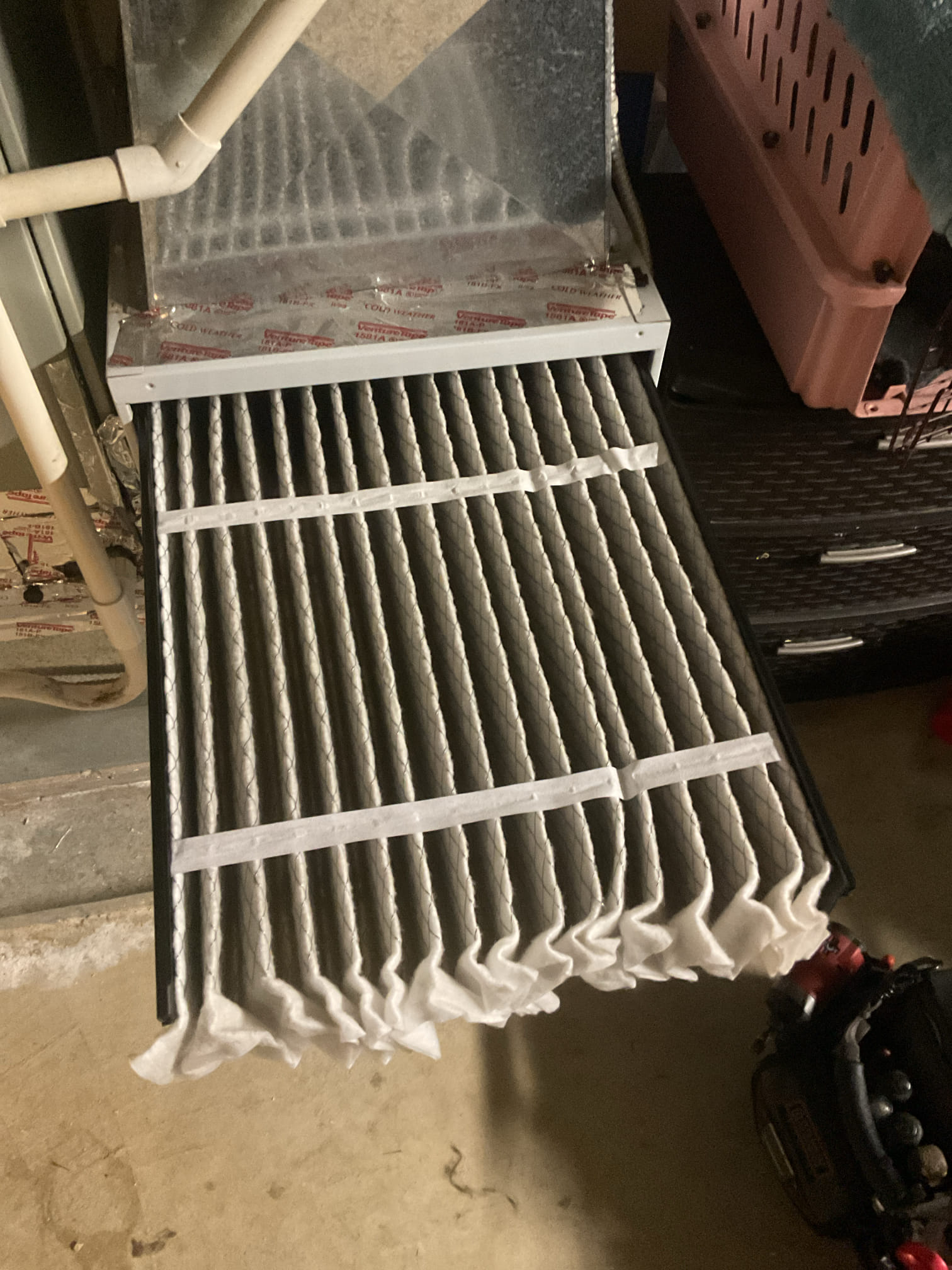6/3/26. Performed precision peco a/c tune up on 17 year old American standard heat pump system. Homeowner recently replaced aprilaire 413 air filter. Checked all electrical connections and components. Found motor was replaced at some point with no surge protection, provided estimate. Also found bacterial growth inside air hand provided estimate to install Apco uv bulb for better air quality. Flushed condensation drain with water. Inspected evaporator coil. Tested outside capacitor. Checked refrigerant pressures and temperatures. System is definitely past recommended replacement age for a heat pump system. Would recommend starting to think about replacement. Heat pump is working at time of service. 