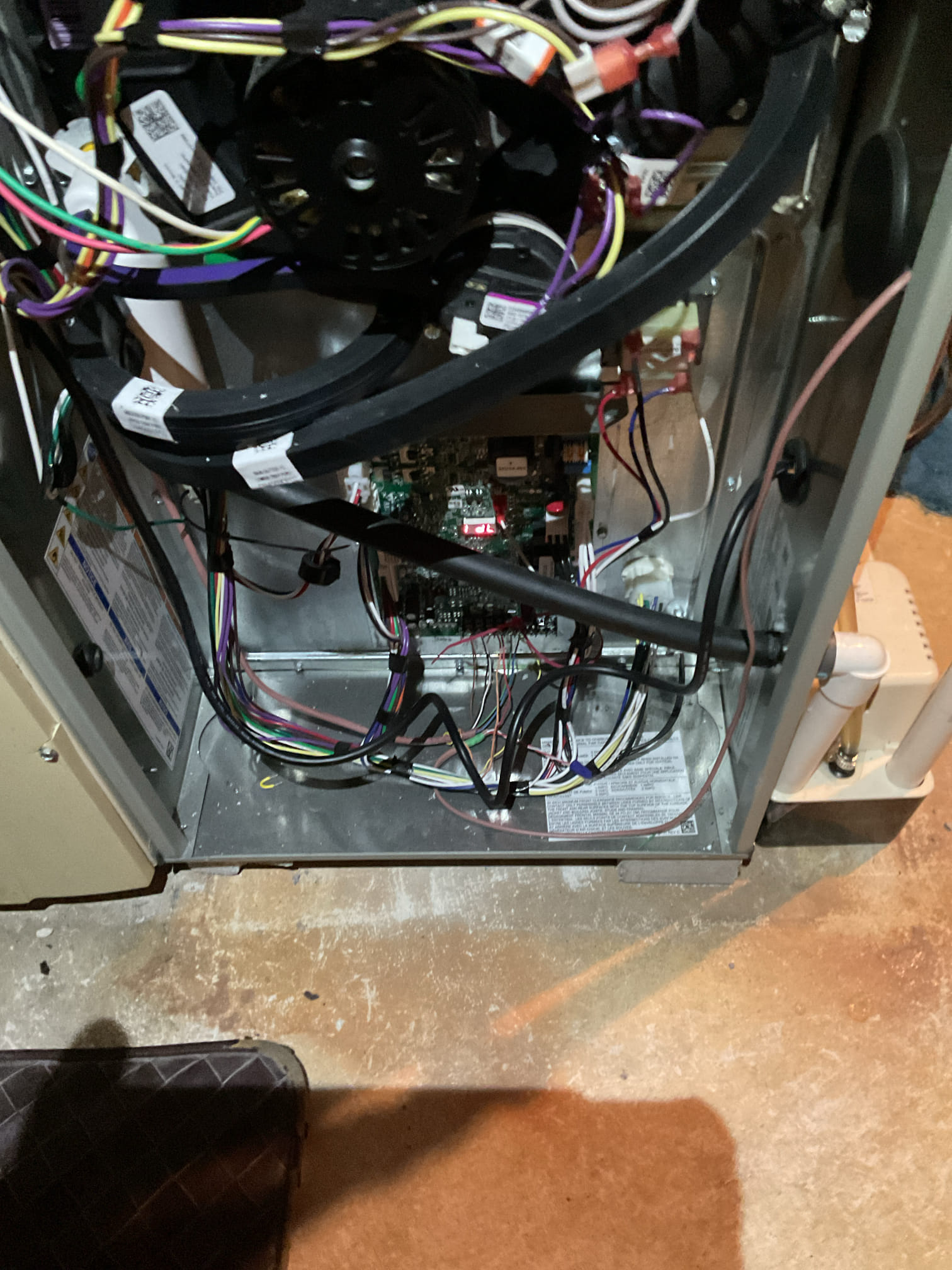 6/4/26 Dan 

I arrived to the customers home to service their 10 month old trane a/c system . I checked the wiring connections and the voltages . I checked and replaced the indoor air filter , the filter size is AA 401 supplied. I Inspected the indoor coil and tested the primary drain pan and cleared and tested the water drains and traps if applicable. I Took indoor temp splits at the return and the supply  and checked the blower motor condition and operation. I looked  at the outdoor unit wiring connections and voltages . I inspected  the outdoor components and checked my unit pressures by using super heat sub cool method.  System in good operating condition at this time. 
