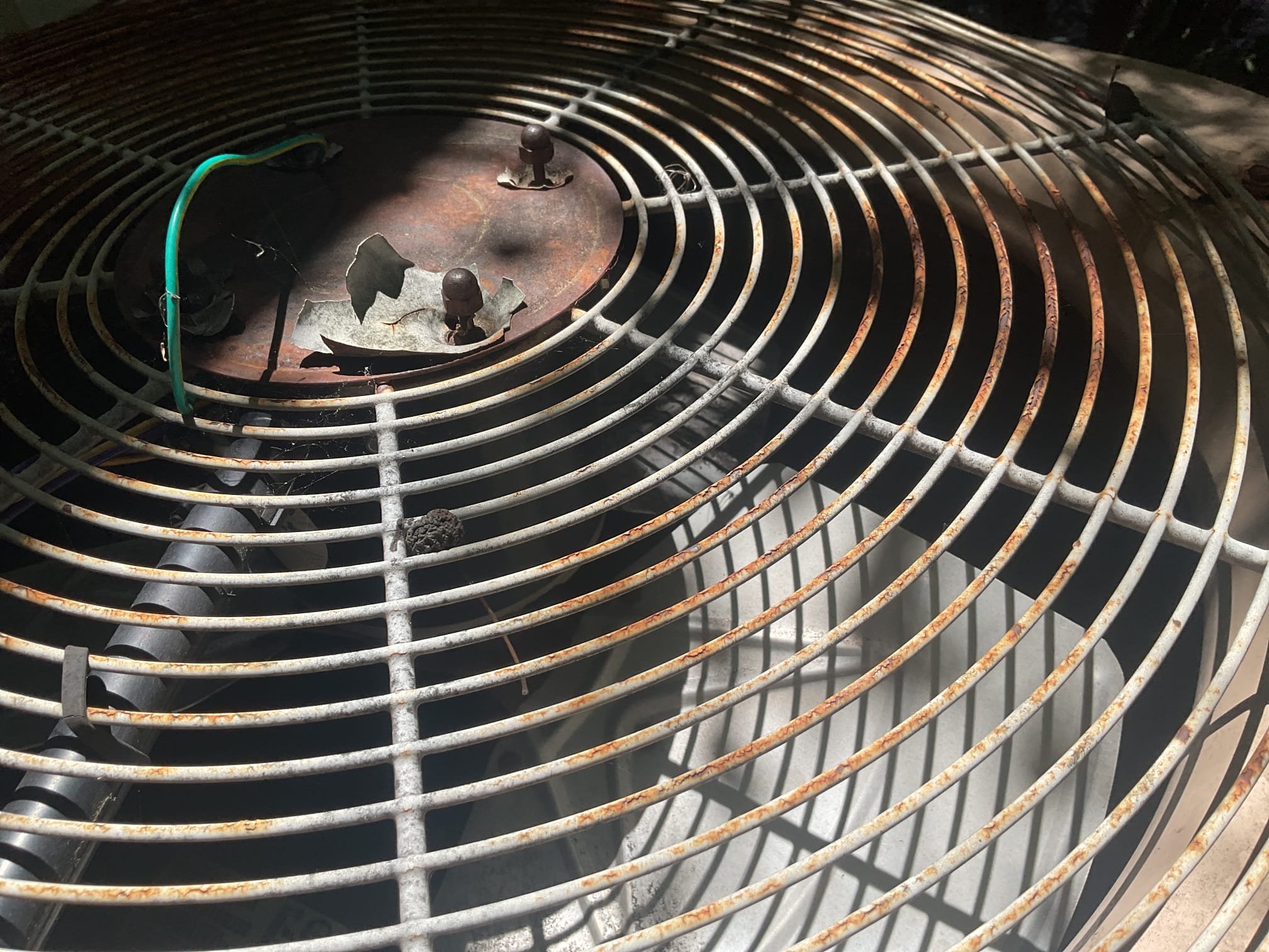 6/4/26. Fully assessed no cooling situation on 28 year old York heat pump system. Gave system a call for cooling. Went outside to outside unit and found compressor kicking on and not sounding very good, but condenser fan motor was not running at all. Tested capacitor and found it to be good, fan motor has failed. Priced out fan motor but highly recommended replacement of system. Customer discussed options with Bob and decided to go with replacement. 


