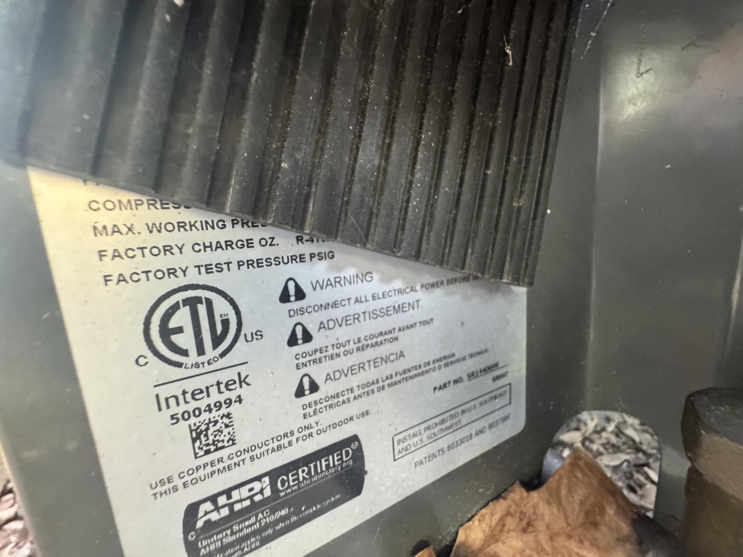-Arrived on site and spoke with customer 
-Located system/tstat and verified operation
-Tstat was blank on no display was shown
-Removed access panels and verified power
-Was only getting 120 at transformer and also realized the control board fuse was popped
-Inspected wiring and noticed one of the line wires coming off the switch was disconnected from wire nut
-Wire nutted back together and tested operation 
-Was getting 240v at transformer but fuse popped again
-Ran out of all my fuses (4) and didn’t have popped to continue diagnosis 
-Return visit is needed system is inoperable

6/5/26
   
Found contactor coil reading 1.1ohms and smelling of burned up electronics.
Outdoor contactor coil has shorted. New contactor is needed. There is a parts warranty. Price is $174.83 as opposed to $335 non warranty. 
Homeowners agreed to diagnostic fee and replace contactor under part’s warranty. 

Replaced 1+shunt contactor at outdoor unit and the 3A fuse at indoor control.
Tested system by making 