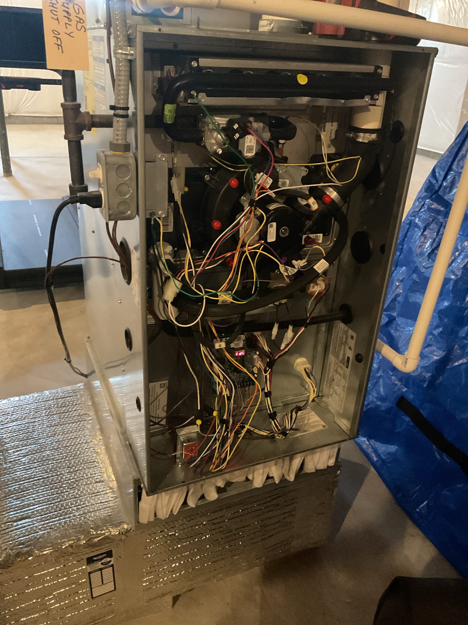 6/5/26. Performed precision a/c tune up on 2020 trane run tru a/c. Aprilaire 213 air filter is ok. Checked all electrical connections and components. Checked temperature split. Recommended installing an eztrap and surge protector, installed and tested operation. Tested outdoor capacitor. Checked refrigerant pressures and temperatures. A/c is working properly at time of service. 