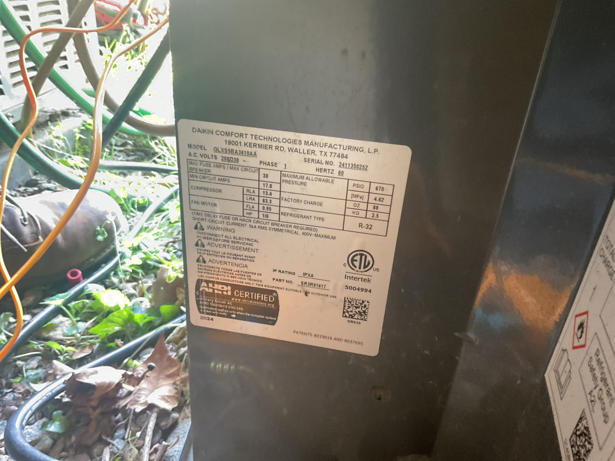 6/5/26. Performed precision a/c tune up on 2025 Goodman r-32 a/c. Replaced aprilaire 413 air filter. Checked all electrical connections and components. Brushed out ez trap. Tested condensation pump. Tested outdoor unit capacitor. Checked refrigerant pressures and temperatures. A/c is working properly at time of service. 