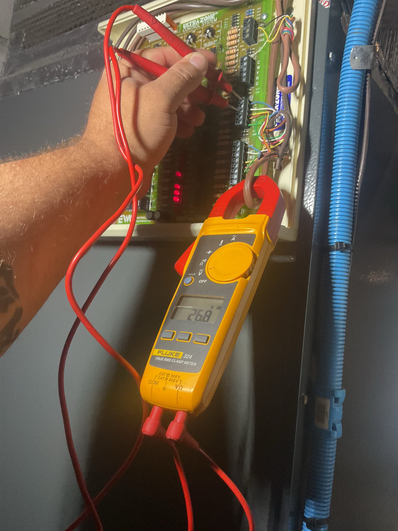 6/7/26. Fully assessed no cooling situation. Found zone board was not sending 24 v to kick on outside unit. We were out 3 days ago and made an adjustment during the tune up and set the low limit from 50 degrees to 40 degrees. Found that when the system is only calling for the 2nd floor it was getting up to a 25 degree temperature split. Turned down low limit to 37 and told homeowner to try to keep the first floor zone a little lower for better air flow. This should help with nuisance lock outs. A/c is working properly at time of service. 