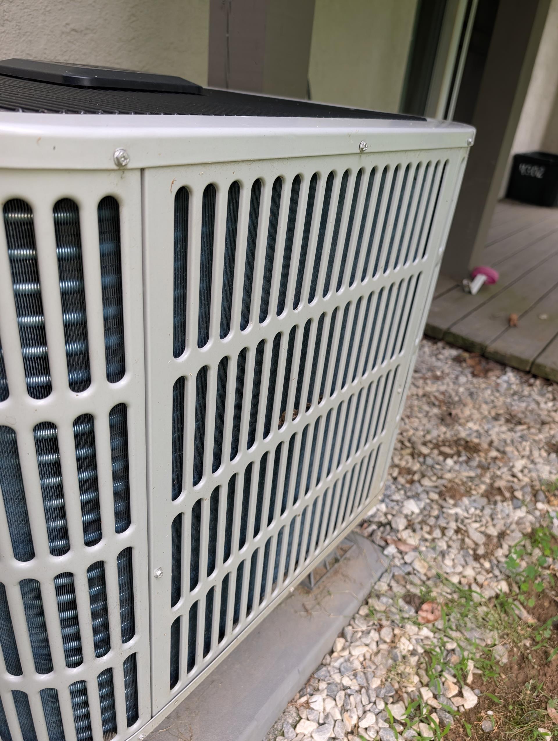 Completed AC tune up for 3 Ton Bosch inverter/Heat pump system
Equipment was installed in May 2022 for a different homeowner. 

Aprilaire 413 filter should be replaced soon. Provided email estimate to replace filter. Homeowner will, replace soon. 

Indoor and outdoor coils in good condition 

Inspected wiring, controls, electric motors and components; left estimates for surge protector for indoor equipment circuit. I noticed what the previous tech and homeowner have observed regarding the condenser fan motor. It is noisy until it ramps up in speed. I emailed the estimate to replace the condenser fan motor. 

Measured temperature split and static pressure 

-Inspected drains; clears EZ trap. Noticed a tiny pool of water under drain air handler where drain line starts, There is a hair-line crack in the drain pan which is causing a very slow drip. I redid the male adapter and elbow fittings and glues the new male adapter  made sure they were tight. This appears to have stopped the leak bu