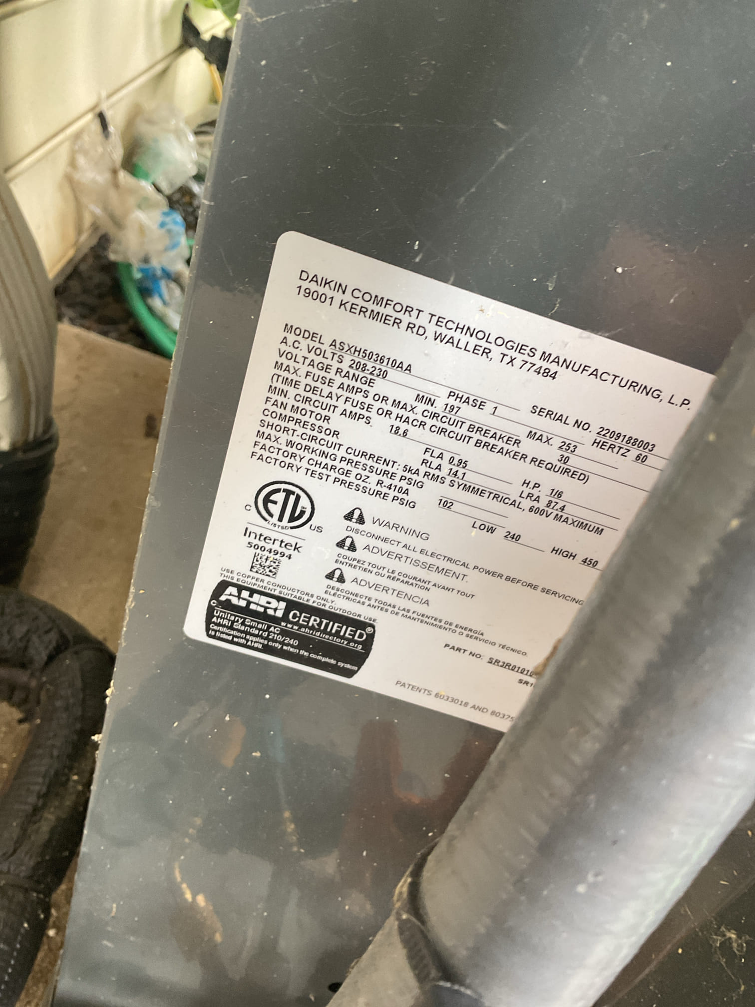 6/9/26. Performed precision a/c tune up on 2022 amana a/c system. Media filter is ok. Checked all electrical connections and components. Flushed out condensation drain. Checked temperature split. Found no surge protection on blower motor. Talked to landlord about this. Checked refrigerant pressures and temperatures. A/c is working properly at time of service. 
