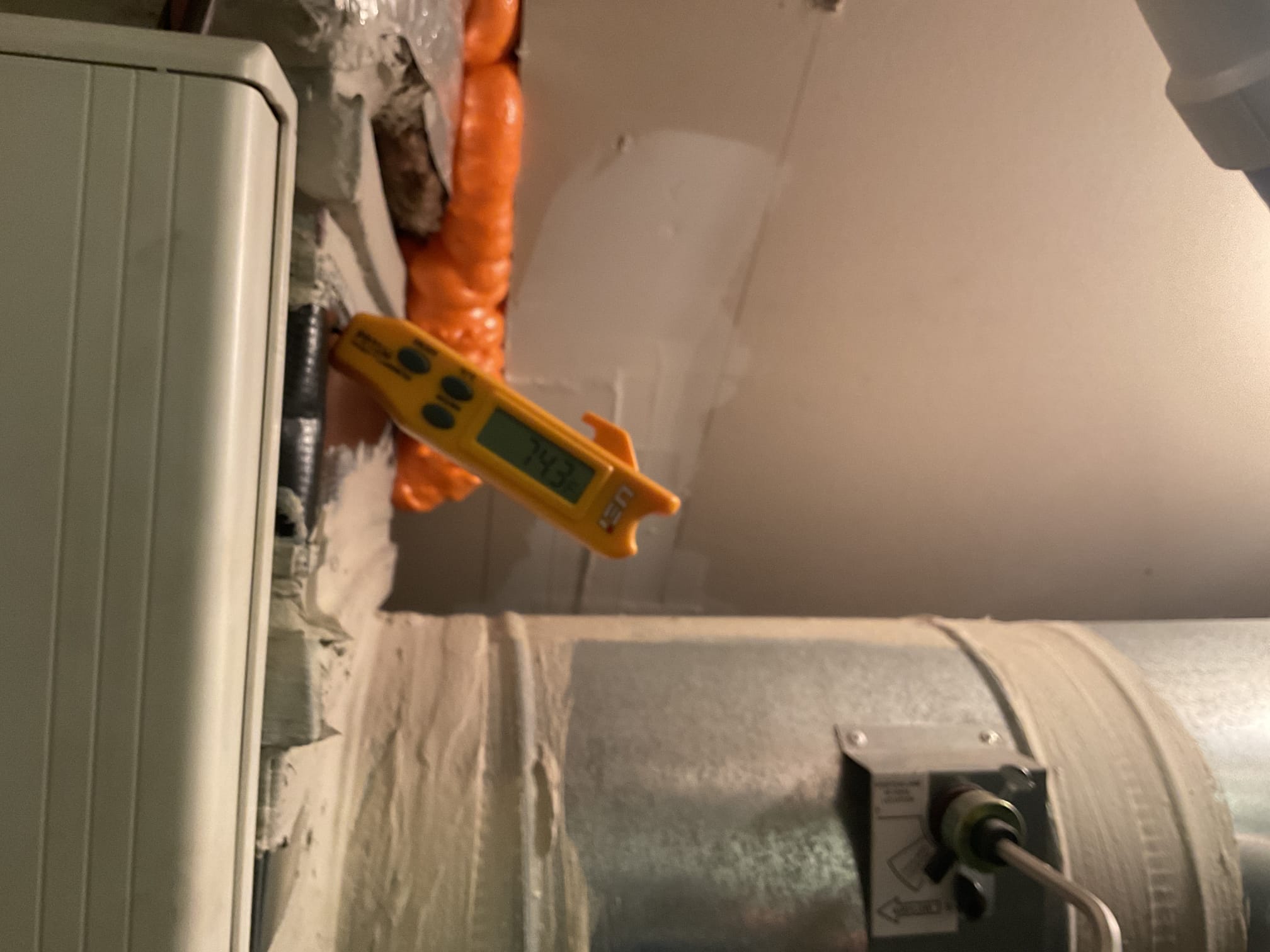 6/10/26. Performed precision a/c tune up on amana a/c system. Replaced 16x25x1 air filter. Checked all electrical connections and components. Flushed condensation drain. Checked temperature split. Provided estimate for surge protection for indoor control board and blower motor. Tested outside capacitor. Checked refrigerant pressures and temperatures. Inspected condenser coil. Suction pressure does run a little low between 96 and 100 but this has always been this way. A/c is working properly at time of service. 