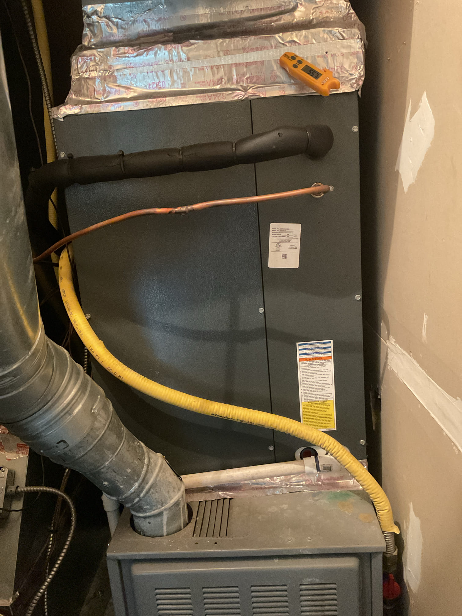 6/10/26. Performed precision a/c tune up on 2020 Bryant a/c with 2007 gas furnace. Replaced 16x25x1 air filter. Checked all electrical connections and components. Found blower capacitor was a 10 mfd tested very weak at 7.7 mfd recommend replacing. Replaced and tested operation. Blew out condensation drain. Tested outdoor capacitor. Checked refrigerant pressures and temperatures. Would highly recommend replacing gas furnace and zoning, previous technician suggested this before. A/c is working at time of service. 
