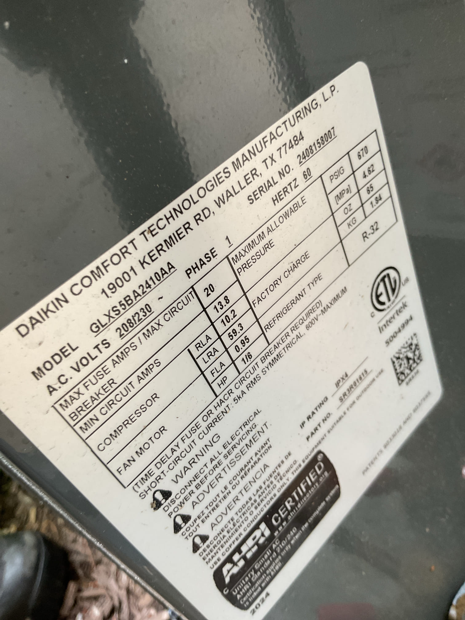 Issue is with noise at outdoor unit. 2 ton Goodman r32
When I first arrived the attic system was off.

Made demand for cooling and monitored, suction pressure was high 163 but subcooling and superheat were both nearly perfect 10
Temperature split is 12° (78-66)

Speed tap was tap 8 1045 CFM (Tap1 jumpered to tap 4) removed jumper so now tap 4 845 CFM. 
Temperature delta across filter drier 1.8° Good. 

Temperature split did not improve much and suction pressure while initially was a little better 152. I caught the pressure randomly jump back in to 163. 
Megaohm test shows initially red and gradually climb to barely acceptable megaohms. See video. 

I believe it’s a compressor issue. Will relay all info to management 

They are having issues with the first floor system indoor SpackePak AC/Air handler randomly tripping breaker. Determined that the 15A double pole breaker is for outdoor unit. Went through this system wiring. Compressor megaohms pass. High voltage outdoor and indoor. Ok. I