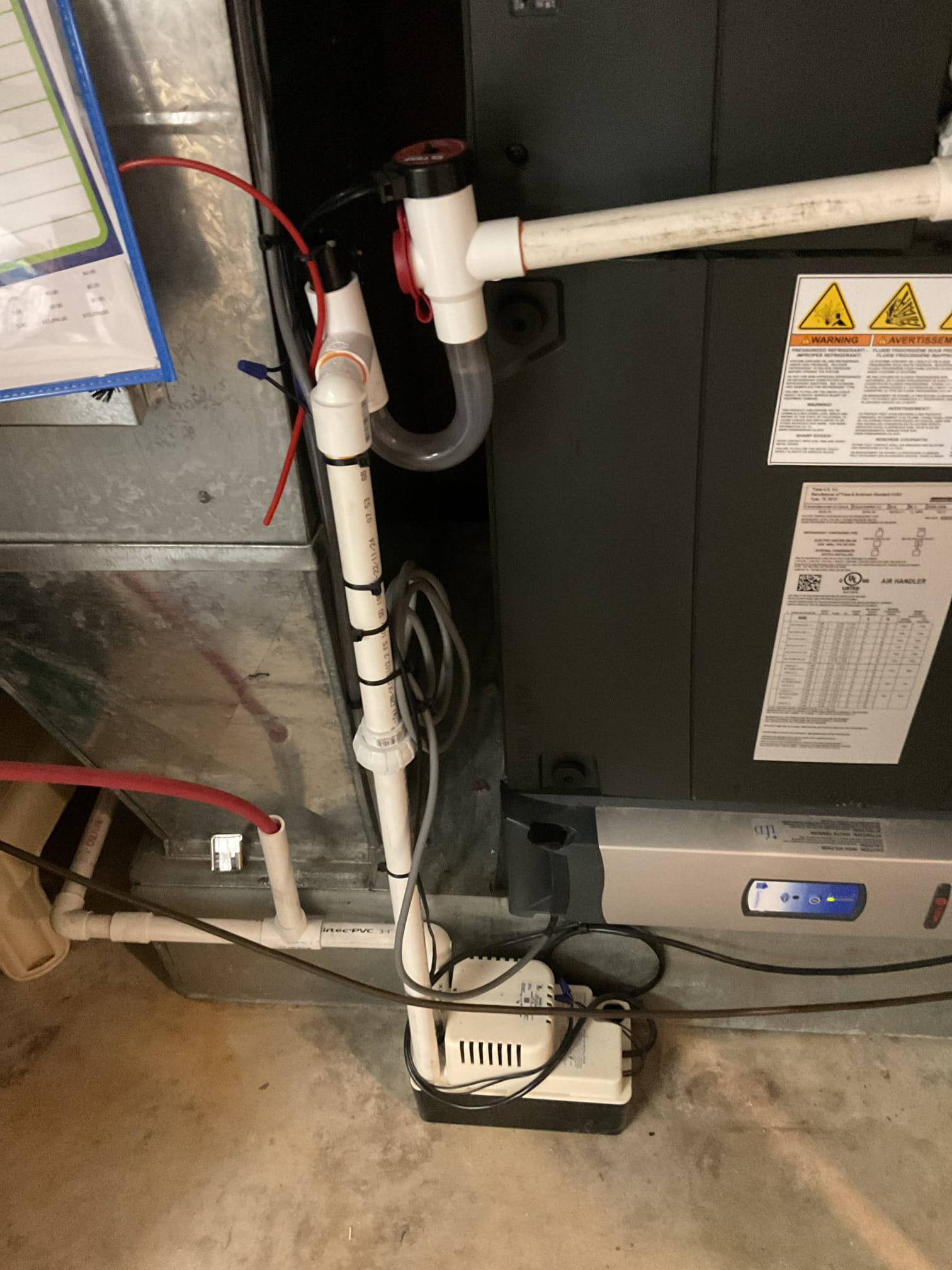 6/12/26 Dan 

I arrived to the customers home to service their 2 yr old trane heat pump . I checked the wiring connections and the voltages . I checked and inspected the indoor air cleaner , found good.  I Inspected the indoor coil and tested the primary drain pan and cleared and tested the water drains and traps if applicable. I Took indoor temp splits at the return and the supply  and checked the blower motor condition and operation. I looked  at the outdoor unit wiring connections and voltages . I inspected  the outdoor components and checked my unit pressures by using super heat sub cool method.  System in good operating condition at this time. I collected for $189.00 service contract renewal. Paid by cc.