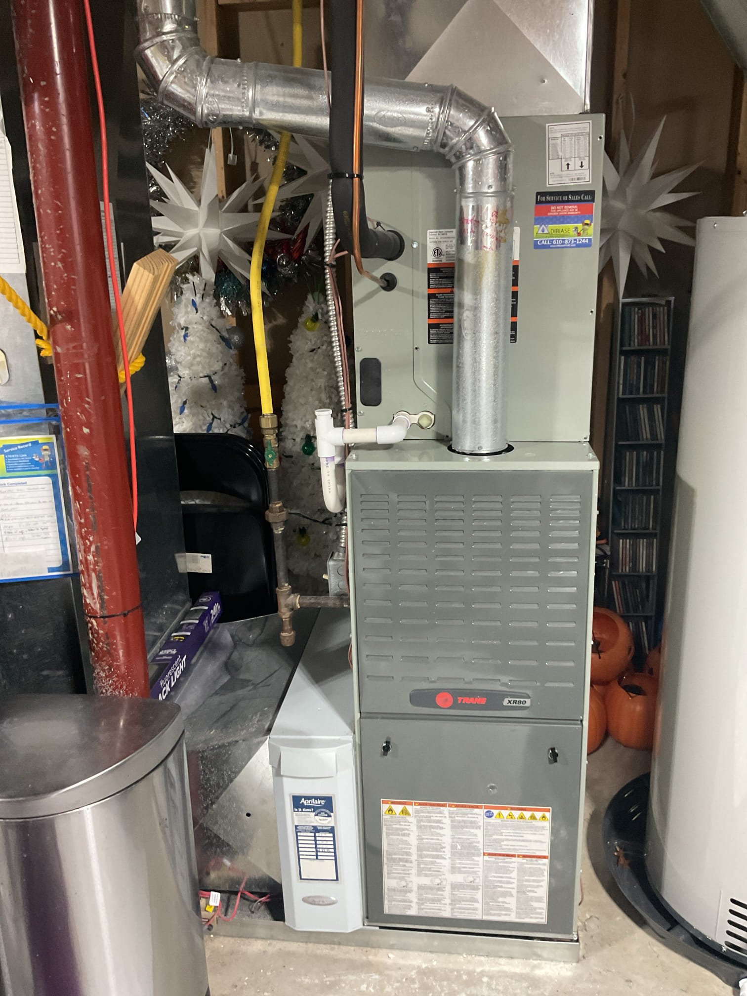 6/13/26 Dan 


I arrived for a no Cooling call on a Trane 8 yr old system. I started with inspecting the indoor unit. I confirmed that the filter was ok, made sure the blower motor runs , and that the indoor coil was free of ice or debri. I went to the outdoor unit and inspected the system components and made sure the system has pressure. Found the dual capacitor failed. Got approval from the customer to replace the capacitor. Remove the failed capacitor and replaced with new and inspected my connectors. Turn the system back on and tested system operation. Everything is back up and running at this time of service for diagnostic and capacitor repair. Total $411.40 paid by cc. 