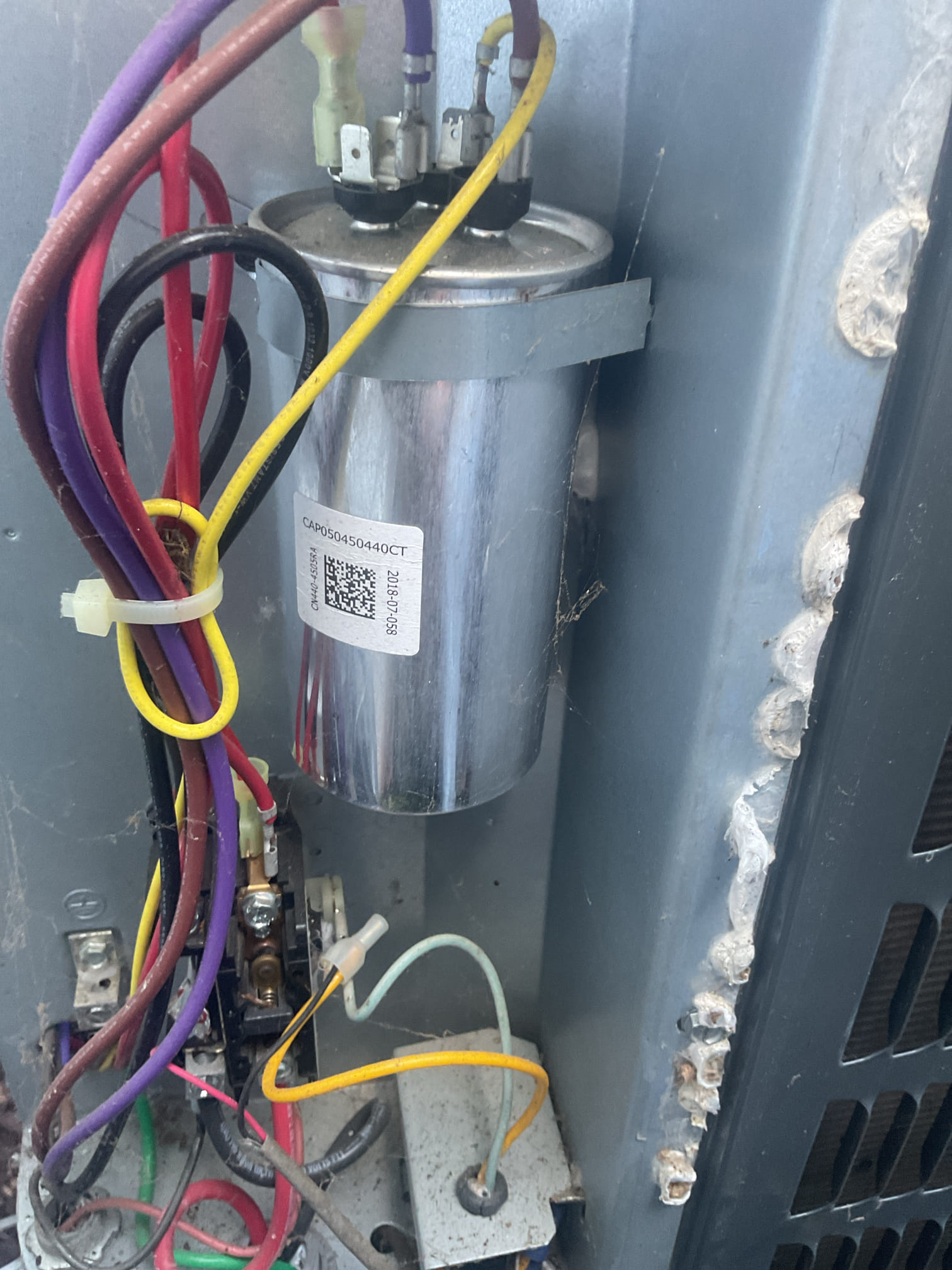6/14/26 Dan 

I arrived for a no Cooling call on a goodman 7 yr old system. I started with inspecting the indoor unit. I confirmed that the filter needs to be changed it’s a 413 , customer will order a new filter. I made sure the blower motor runs , and that the indoor coil was free of ice or debri. I went to the outdoor unit and inspected the system components and made sure the system has pressure. Found the outdoor dual capacitor failed. I gave customer a few options for doing a dual capacitor and a contactor. He decided to go with just the capacitor. I removed the fail capacitor and replaced with the new. Turn the system on and tested system operation. Everything is back up and running. customer did sign up for new membership, I collected for my diagnostics and for the capacitor repair. Please schedule customer for the first check up Oak collective for today $600.40 paid by cc. 

I did leave a estimate for a humidifier upgrade for the customer to review.