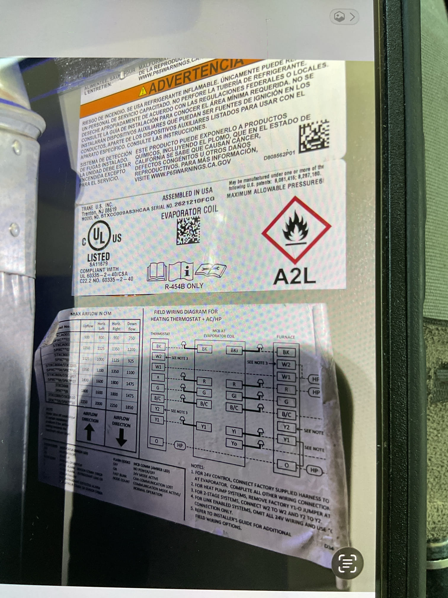 Quality assurance is complete. Found the Y2 wire not wired up.  poor wiring all around with the install, hence the reason they could not get the backup heat to run.  turned on the oil furnace and tested operation and combustion test.  system is running to standards.