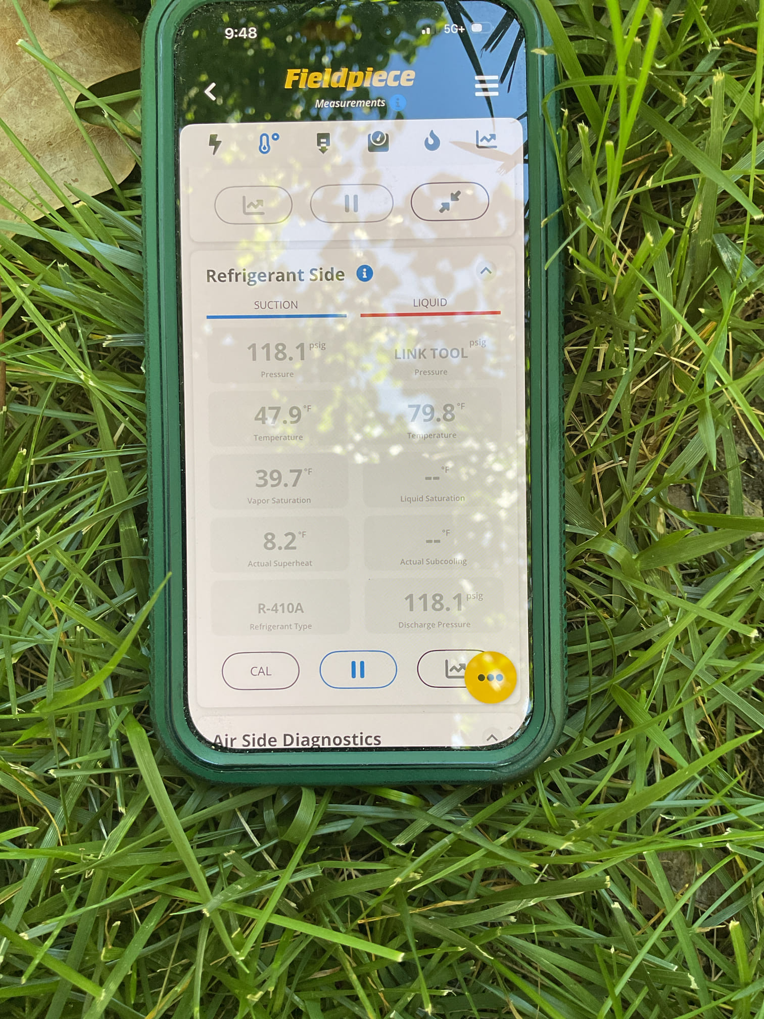 6/16/26 Dan 

I arrived to the customers home to service their 6 yr old Amana a/c system . I checked the wiring connections and the voltages . I checked and replaced the indoor air filter , the filter size is 16x25x1. I Inspected the indoor coil and tested the primary drain pan and cleared and tested the water drains and traps if applicable. I Took indoor temp splits at the return and the supply  and checked the blower motor condition and operation. I looked  at the outdoor unit wiring connections and voltages . I inspected  the outdoor components and checked my unit pressures by using super heat sub cool method.  System in good operating condition at this time. 

No recommendations at this time .
