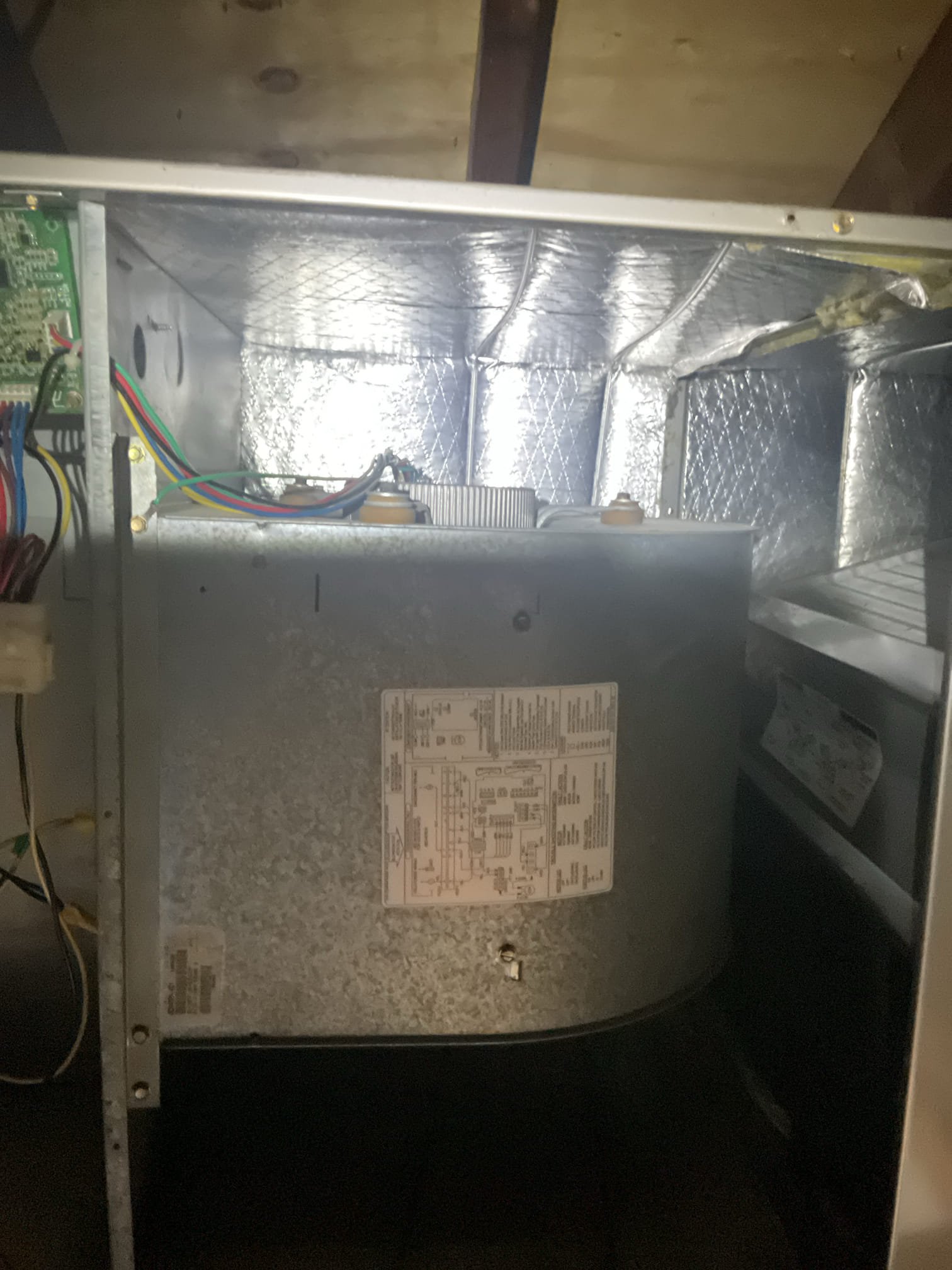 Luis 6-16-26
Performed ac inspection on attic central ac system and Mitsubishi mini spit for office area. 
Attic system is Bryant from 2014, washable filter (cleaned during today’s visit). Flush drain inspect coils and blower. No surge protection. No drain protection, unit does not have electrical switch. I provided estimate to add these safeties. Check supply and return air temp ok check outdoor unit electrical and refrigerant system. Line set insulation is missing on suction pipe. There some section of low voltage working that is exposed, outdoor level is not level anymore and it is shifting in the front. Outdoor unit is inverted system and does not have surge protection, i included surge protection on estimates. Outdoor unit is from 2020 but indoor from 2014 
System currently operational but at end of normal life expectancy. Due to age and likelihood of issues moving forward, replacement of system is recommended

Mitsubishi ductless unit. Clean filter, clean coil components and flus