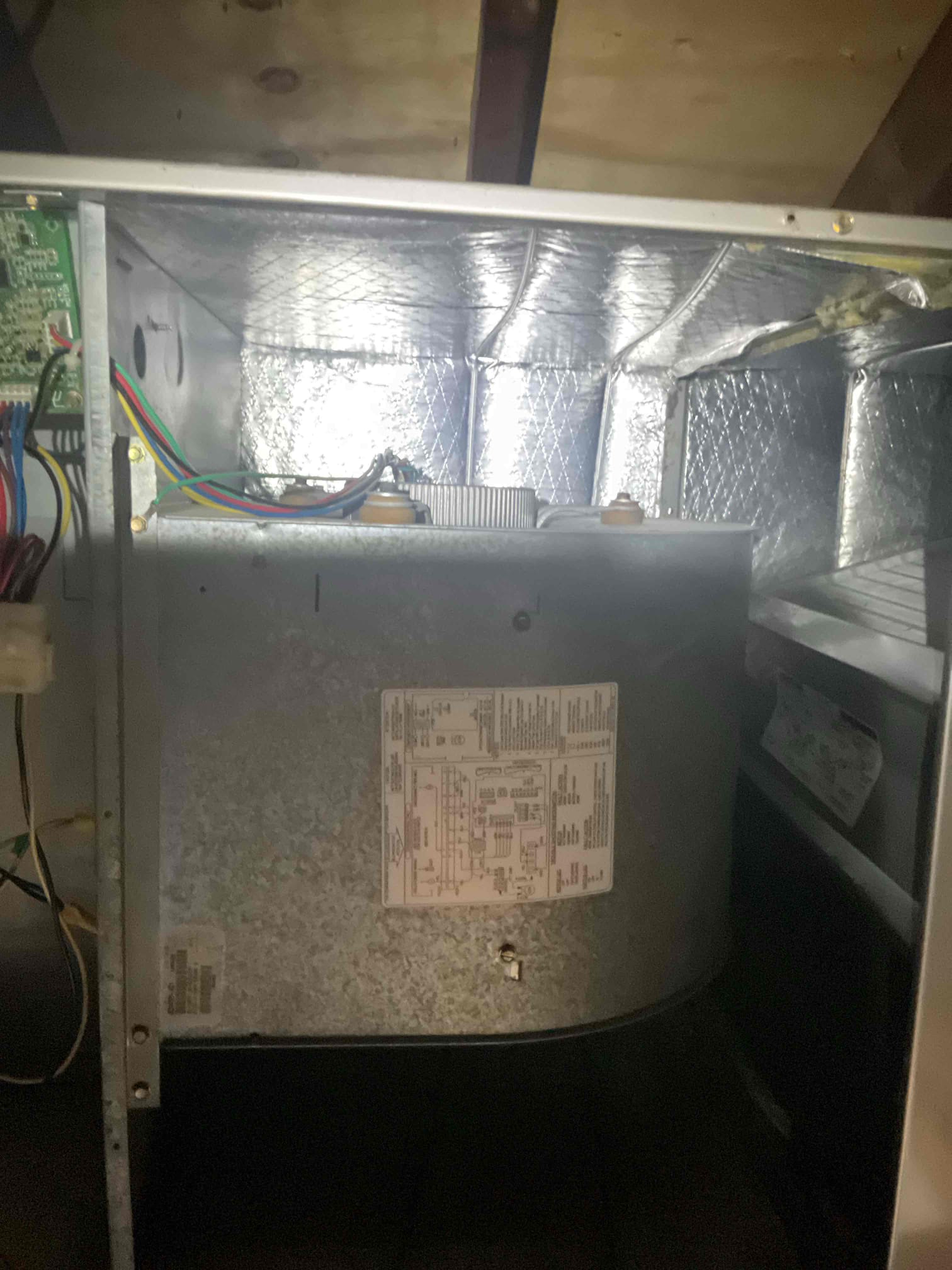 Luis 6-16-26
Performed ac inspection on attic central ac system and Mitsubishi mini spit for office area. 
Attic system is Bryant from 2014, washable filter (cleaned during today’s visit). Flush drain inspect coils and blower. No surge protection. No drain protection, unit does not have electrical switch. I provided estimate to add these safeties. Check supply and return air temp ok check outdoor unit electrical and refrigerant system. Line set insulation is missing on suction pipe. There some section of low voltage working that is exposed, outdoor level is not level anymore and it is shifting in the front. Outdoor unit is inverted system and does not have surge protection, i included surge protection on estimates. Outdoor unit is from 2020 but indoor from 2014 
System currently operational but at end of normal life expectancy. Due to age and likelihood of issues moving forward, replacement of system is recommended

Mitsubishi ductless unit. Clean filter, clean coil components and flus