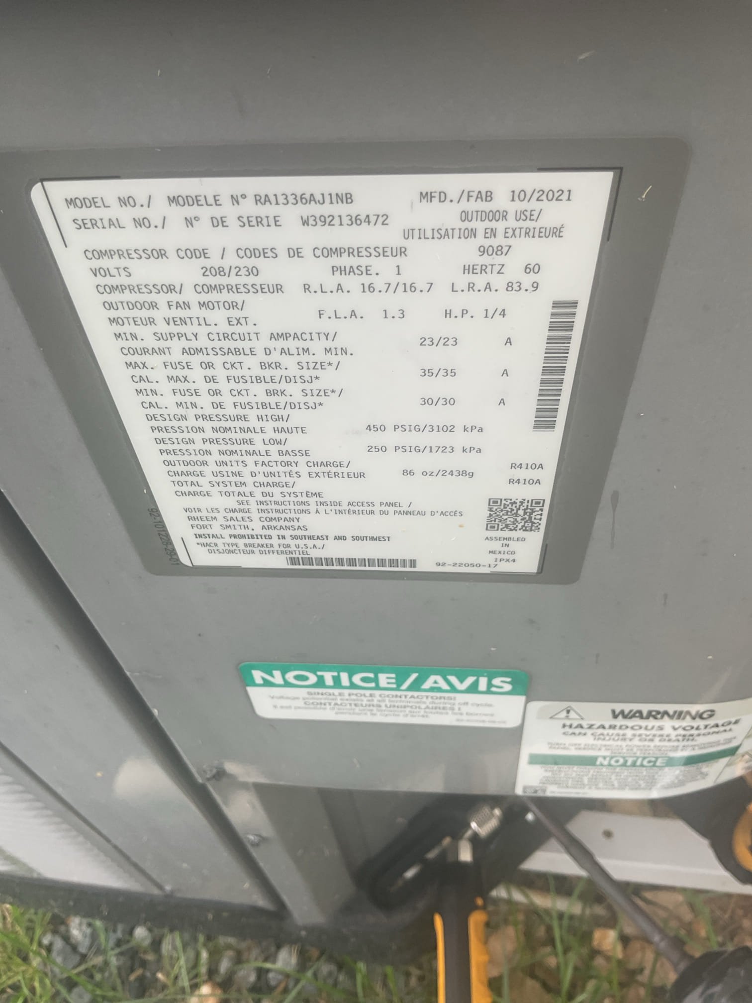 Luis 6-18-26
Performed ac tune rheem 3 ton system from 2021. check electrical low and high voltage connections and components, check airflow and static pressure replaced filter, flush drain and add tabs, check outdoor unit refrigerant pressures capacitor and contactor, replace Reme cell for air purifier. Both units don’t have surge protection, provided estimate to add surge protection for both units. 