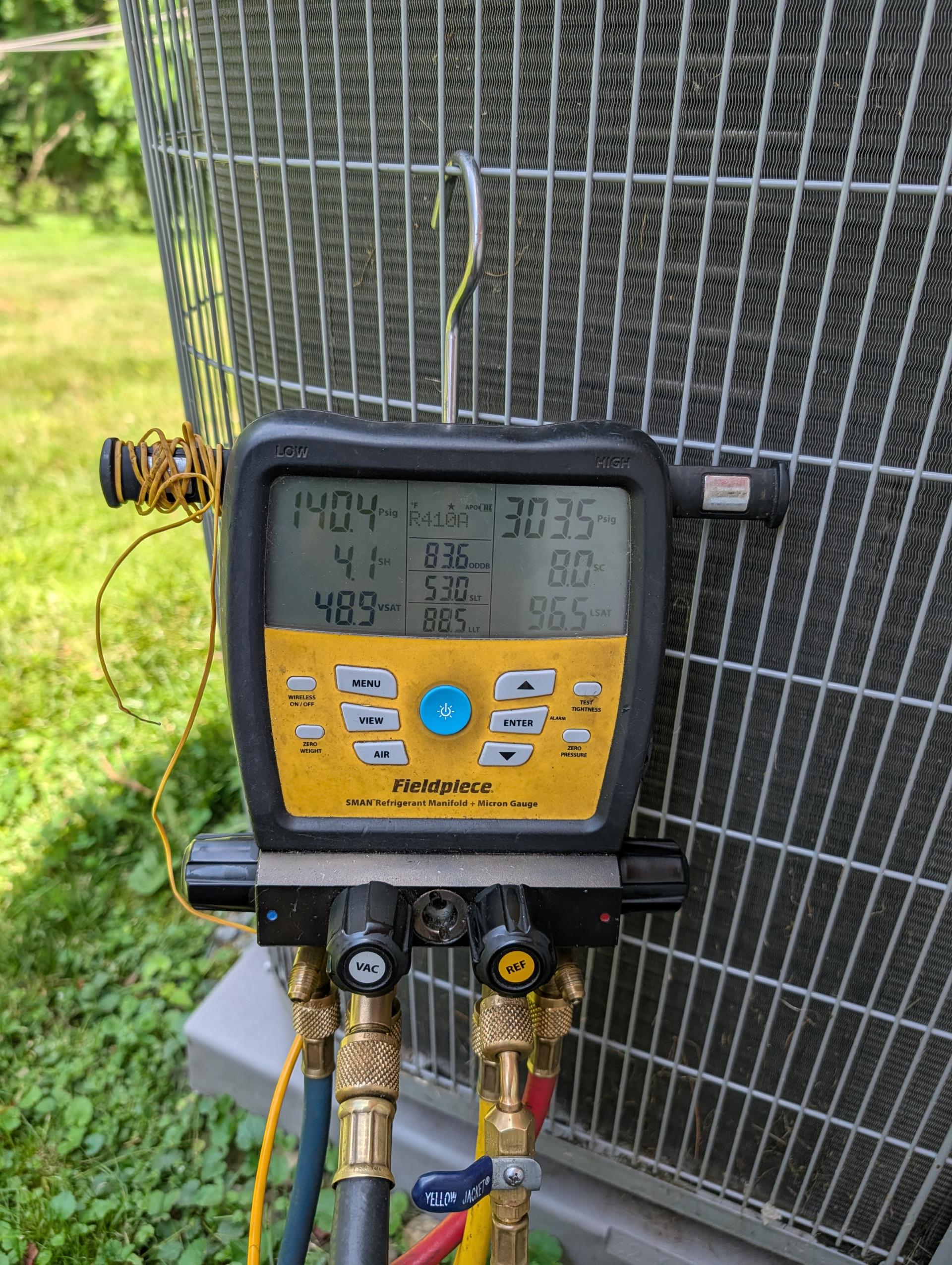 Installed Zap Pro surge protector at outdoor equipment contactor.
Tested system afterwards.
Checked amp draw through all compressor windings.
Checked refrigerant pressures.

System operating well at this time.
Homeowner paid invoice balance
 