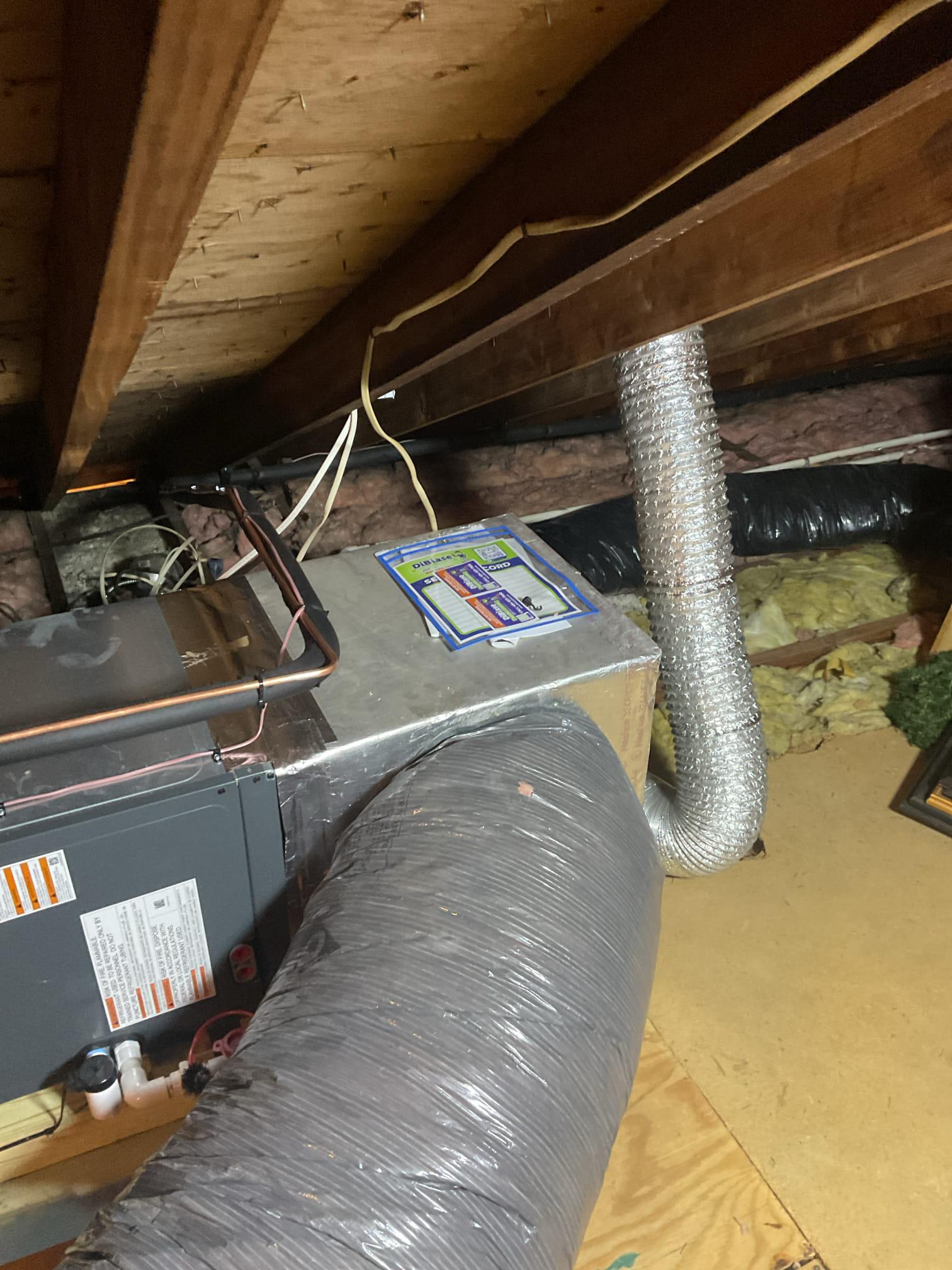 6/19/26. Performed quality assurance on recently installed Goodman a/c located in the attic. Removed existing 30 amp breaker and installed 25 amp double pole breaker. Checked over wiring and all electrical connections. Made sure penetrations were sealed. Asked homeowner how everything has been working, he said seems to be working well. Checked r-32 refrigerant pressures and temperatures. A/c is working properly at time of service. 