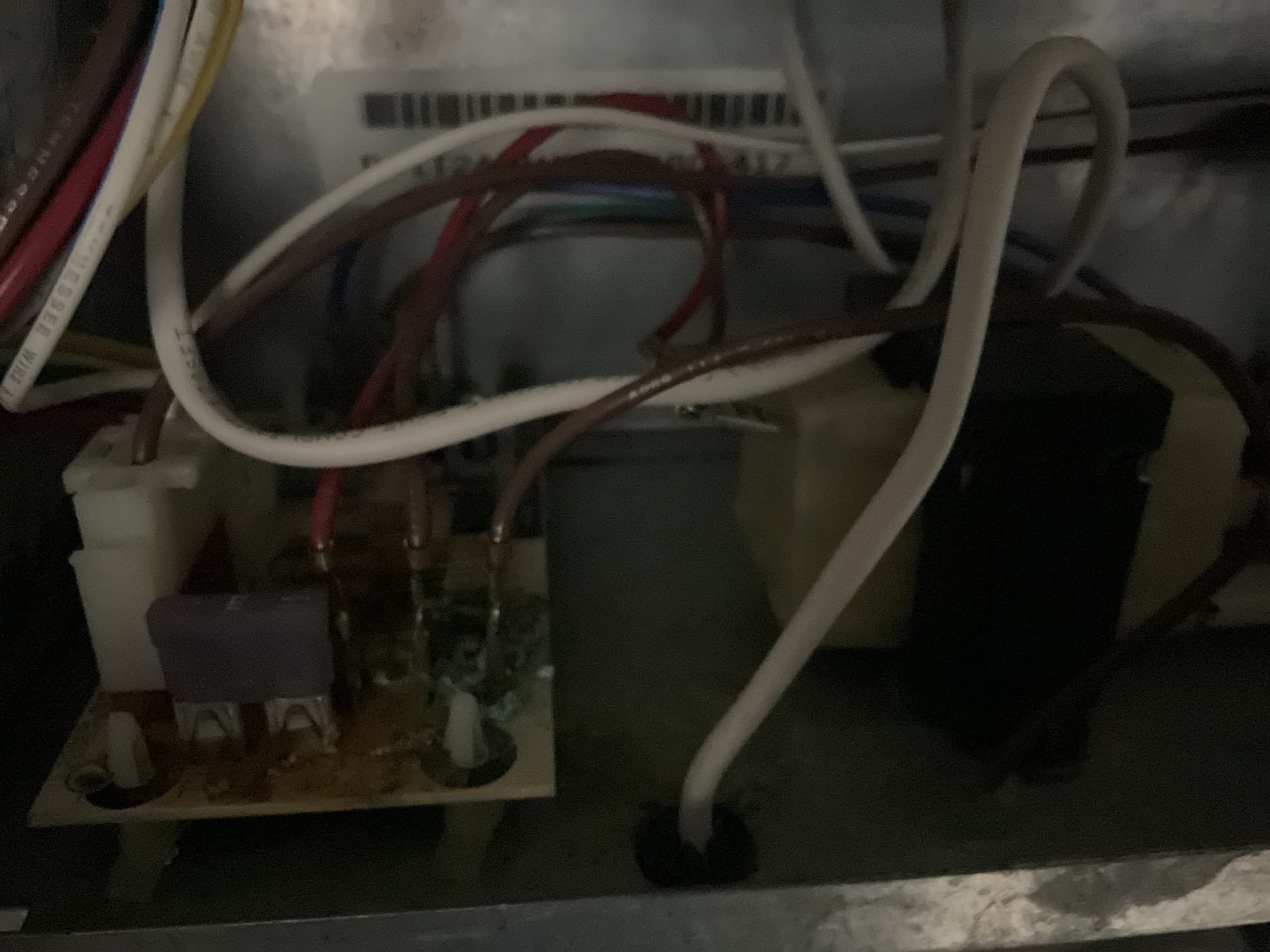 6/22/26. Fully assessed blower motor constantly running on 2016 Rudd heat pump system. Maintenance just replaced the thermostat and it did not fix the problem. Found indoor control board very corroded from moisture. Did not find any water leaking from up above apartment. Mostly from condensation. Dried up water and installed new control board. Blower motor is now turning on and off correctly. Temperature split is 18 degrees in cooling. A/c is working properly at time of service. 