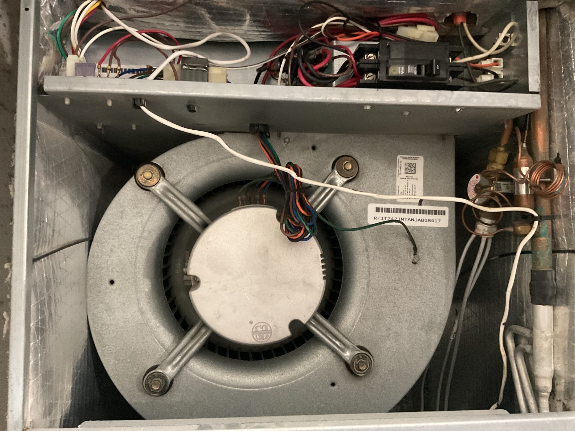 6/22/26. Fully assessed no cooling situation on 2016 Rudd heat pump system. Found after giving system a call for cooling, outside u it came on but not indoor blower motor. Found failed blower motor. Replaced and tested operation. Checked temperature split. Temperature split was 18 degrees. A/c is working properly at time of service. 