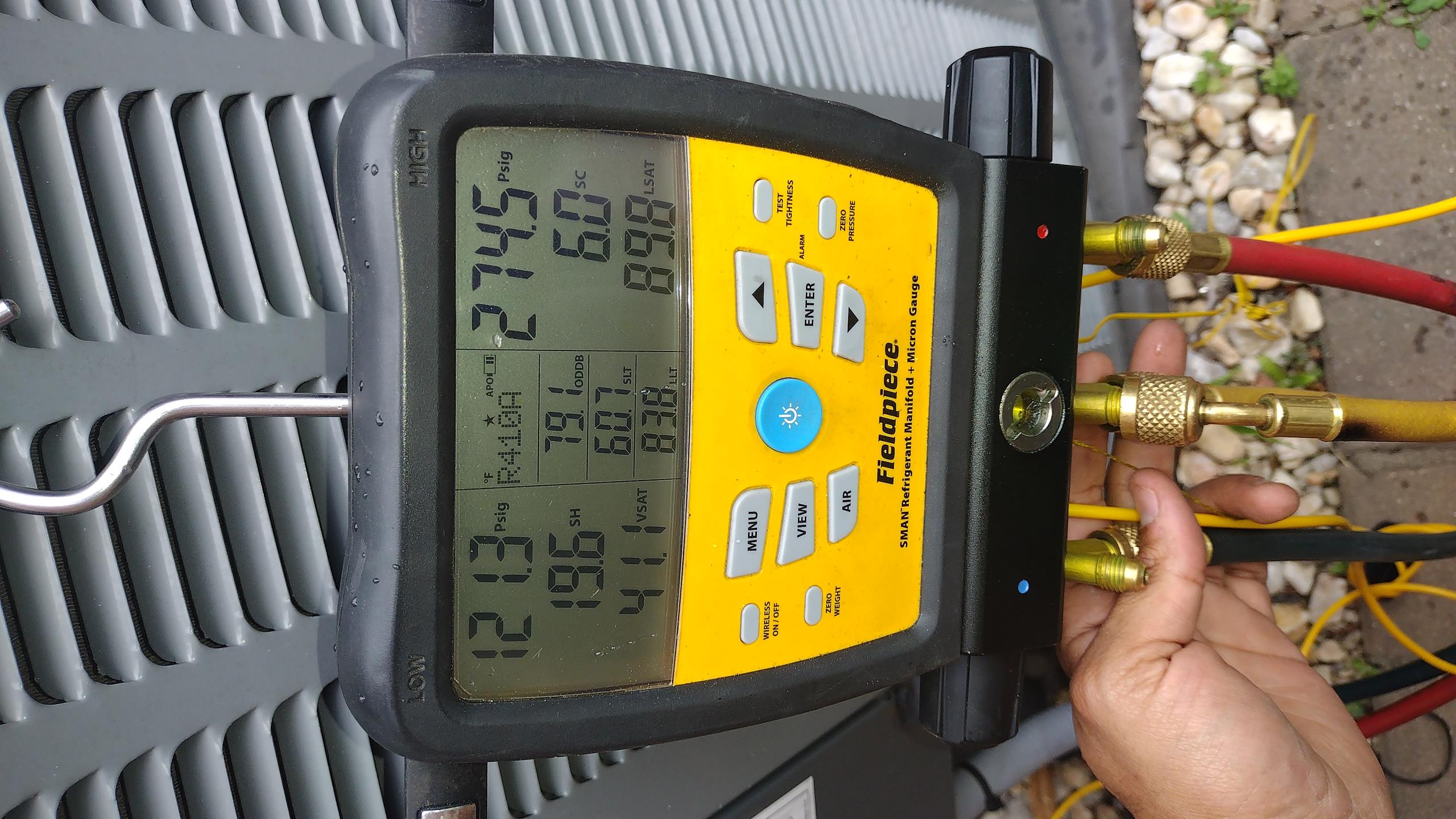 Luis 6-22-26
Performed ac tune up on Amana two ton ac unit from 2023. Check indoor and outdoor electrical low and high ok. Air filter ok. Flush drain test pump ok. Check air flow supply and return ok. Check outdoor coils and electrical capacitor and contactor ok. Cycle ac unit ok. Rinse coil using house pressure. System is working properly at the time of service. I provided estimate to add bacteria protection to keep Indoor unit clean. Water heater is 10 year old. I also provided estimate to replace water heater. 
