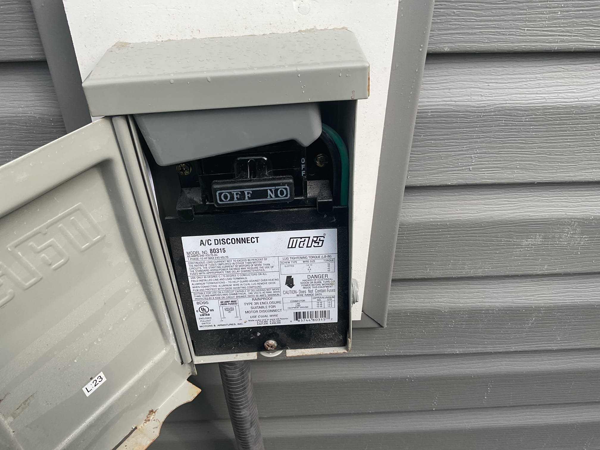 6/22/26. Fully assessed no cooling situation on 2024 trane inverter heat pump system. Found no lights at outdoor disconnect. Homeowner just had the siding replaced. Contractor left disconnect in off position after replacing the siding. Put disconnect in on position and tested out. A/c is working properly at time of service. 