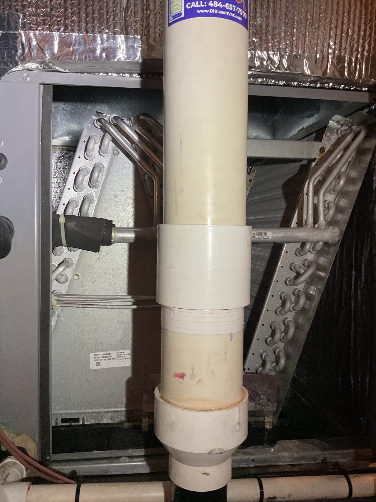 Completed (2) AC Tune ups.
2nd Floor system dates to 2019 1st Floor dates to 2022

Replaced 1st Floor system filter 20x25x4 provided by homeowner.
Replaced 2nd Floor system filter 16x25x4 provided by homeowner 
*There is 1 more of each filter. Informed homeowner he will order more of each. 

For each system:
-Indoor and outdoor coils in good condition 
-Inspected wiring, controls, electric motors and components; equipment has surge protection 
-Measured temperature split and static pressure 
-Inspected drains; cleared EZ trap, tested pump (basement system only); added treatment tabs to drain pan. 
-Checked integrity of compressor motor (mega ohm test)

- Assessed refrigerant charge checked pressures. Good 

Installed L2 WiFi Water sensor and switch at basement system. It is wired to break power to thermostat in the event water is detected on floors around unit. Left install instructions for homeowner to be able to download the first alert app and connect the sensor to the app. 
*Water 