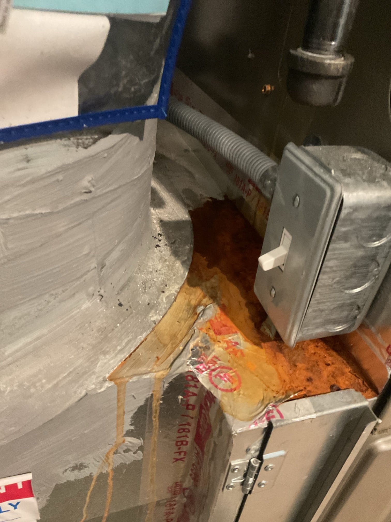  I arrived for a/c not cooling. She had the company out that installed it and added charge . But the charge leaked out again . The system is 3 yrs old and has rust in the blower cabinet , the shelf of the gas furnace, and it’s dripping of the coil into the heat exchanger. My opinion the system wasn’t installed correctly from the start. I recommended in having an estimate scheduled for a new coil and outdoor. She is scheduled for an estimate for today 
I collected for 99.00 diagnostics paid by cc. 